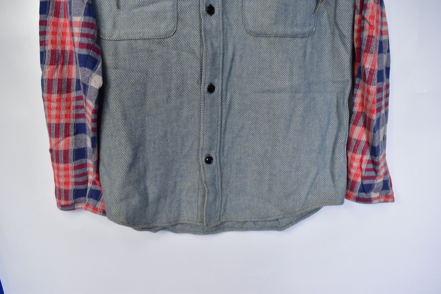 N.Hoolywood checker work shirt hooded shirt 28952 - 847 50 Size US M / EU 48-50 / 2 - 7 Thumbnail