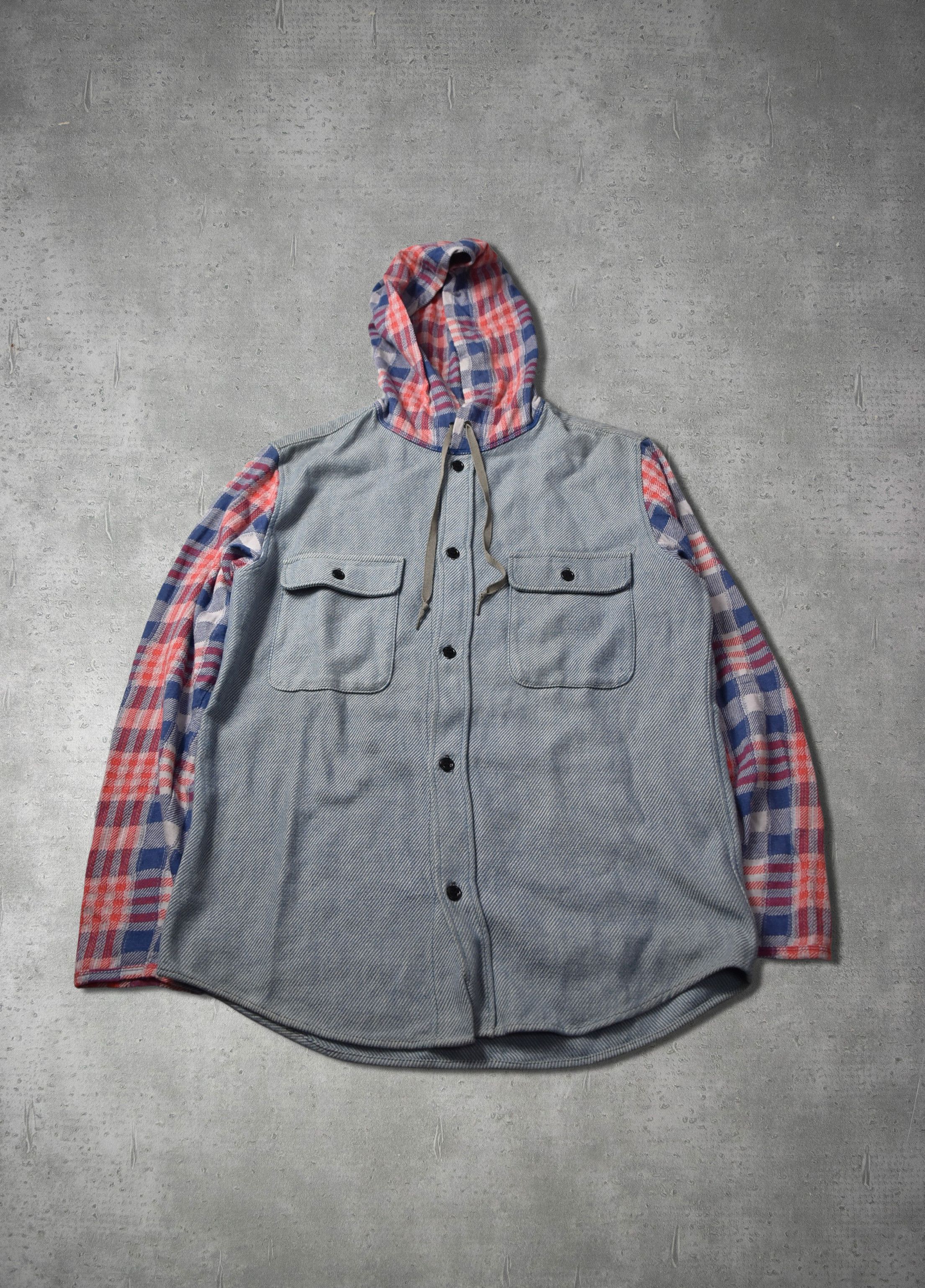 N.Hoolywood checker work shirt hooded shirt 28952 - 847 50 Size US M / EU 48-50 / 2 - 1 Thumbnail