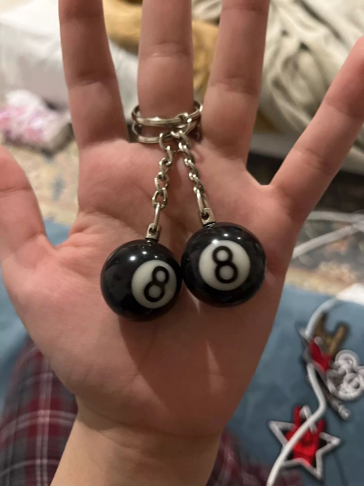 Vintage 8ball snooker Keychain Size ONE SIZE - 2 Thumbnail