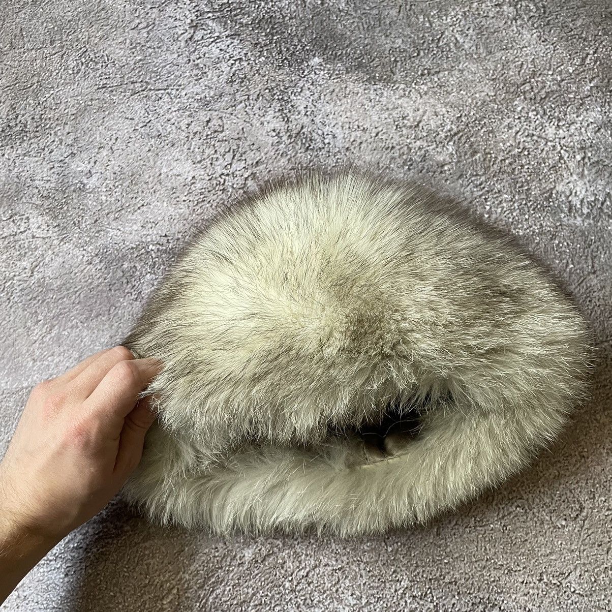 Vintage Vintage Y2K Fuzzy Alt Beanie Trapper Hat Grunge Boxy Logo OS Size ONE SIZE - 5 Thumbnail