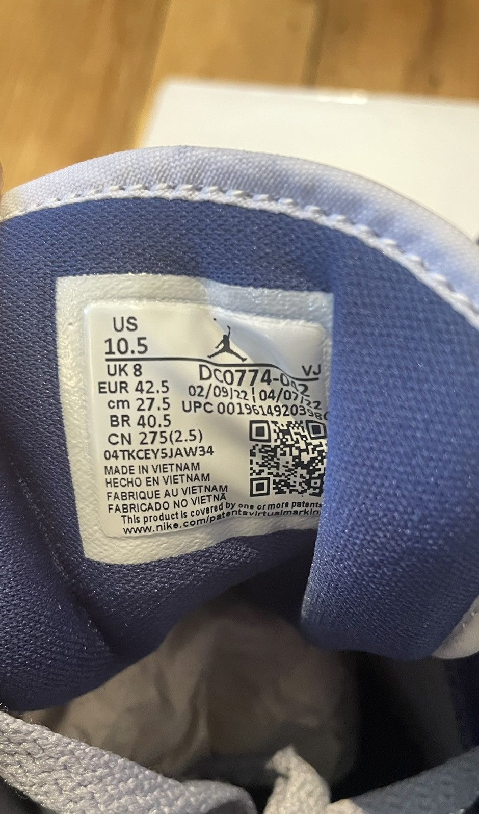 Jordan Brand × Nike Air Jordan 1 Low Stealth French Blue W Size US 9 / EU 42 - 9 Thumbnail