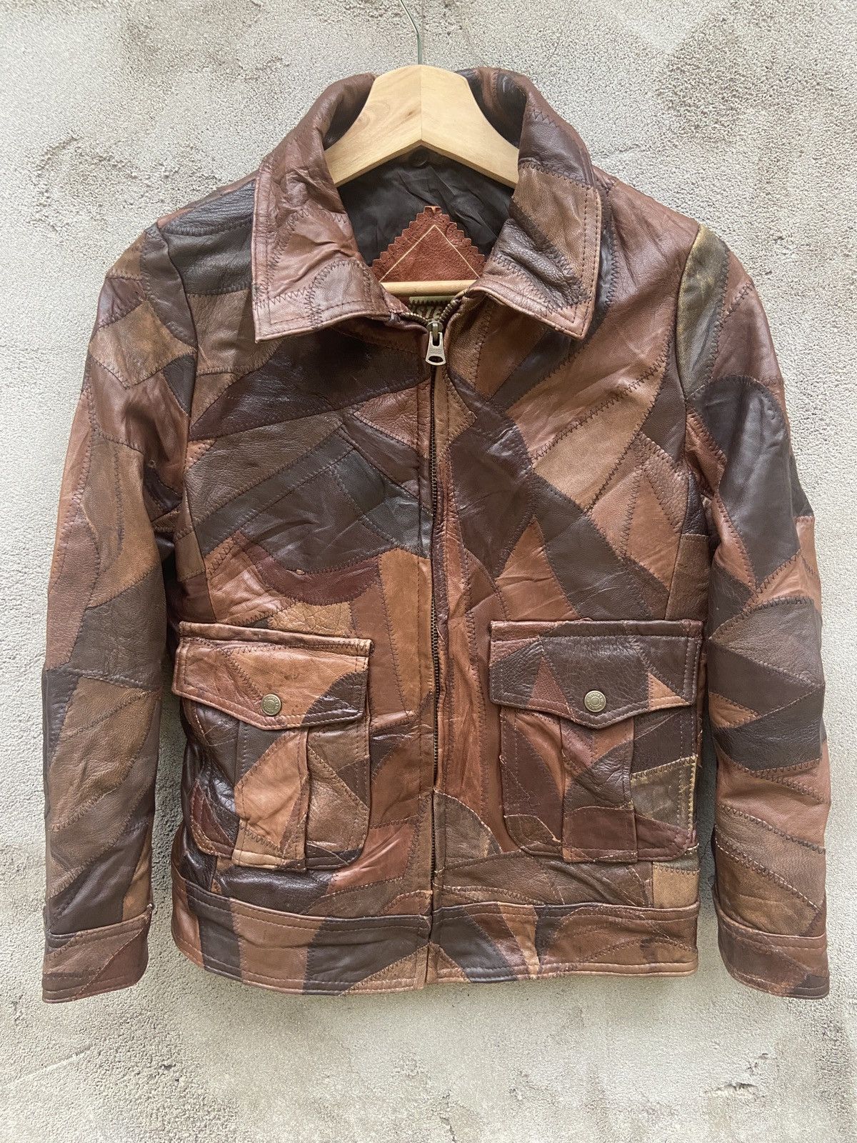Hysteric Glamour Hysteric Glamour Patchwork Leather Jacket Size S / US 4 / IT 40 - 3 Thumbnail