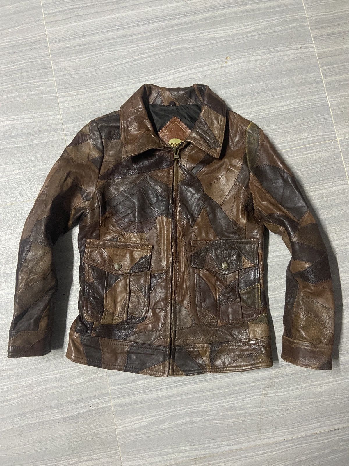 Hysteric Glamour Hysteric Glamour Patchwork Leather Jacket Size S / US 4 / IT 40 - 1 Thumbnail