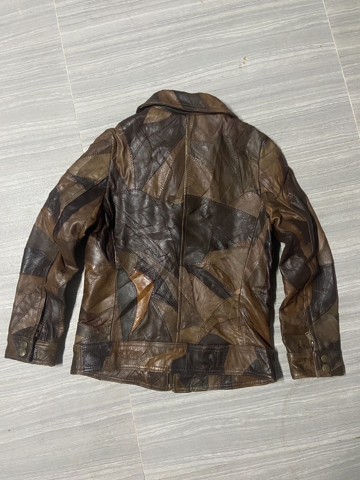 Hysteric Glamour Hysteric Glamour Patchwork Leather Jacket Size S / US 4 / IT 40 - 2 Thumbnail