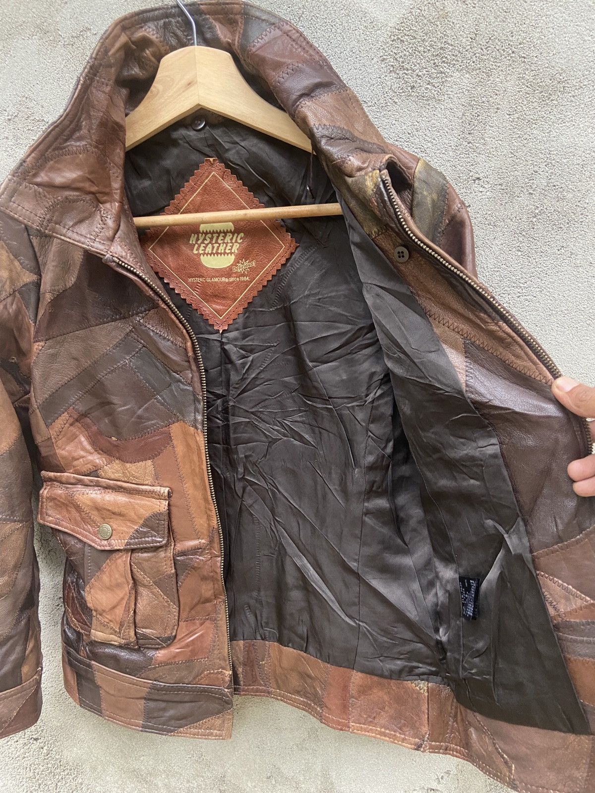 Hysteric Glamour Hysteric Glamour Patchwork Leather Jacket Size S / US 4 / IT 40 - 9 Thumbnail