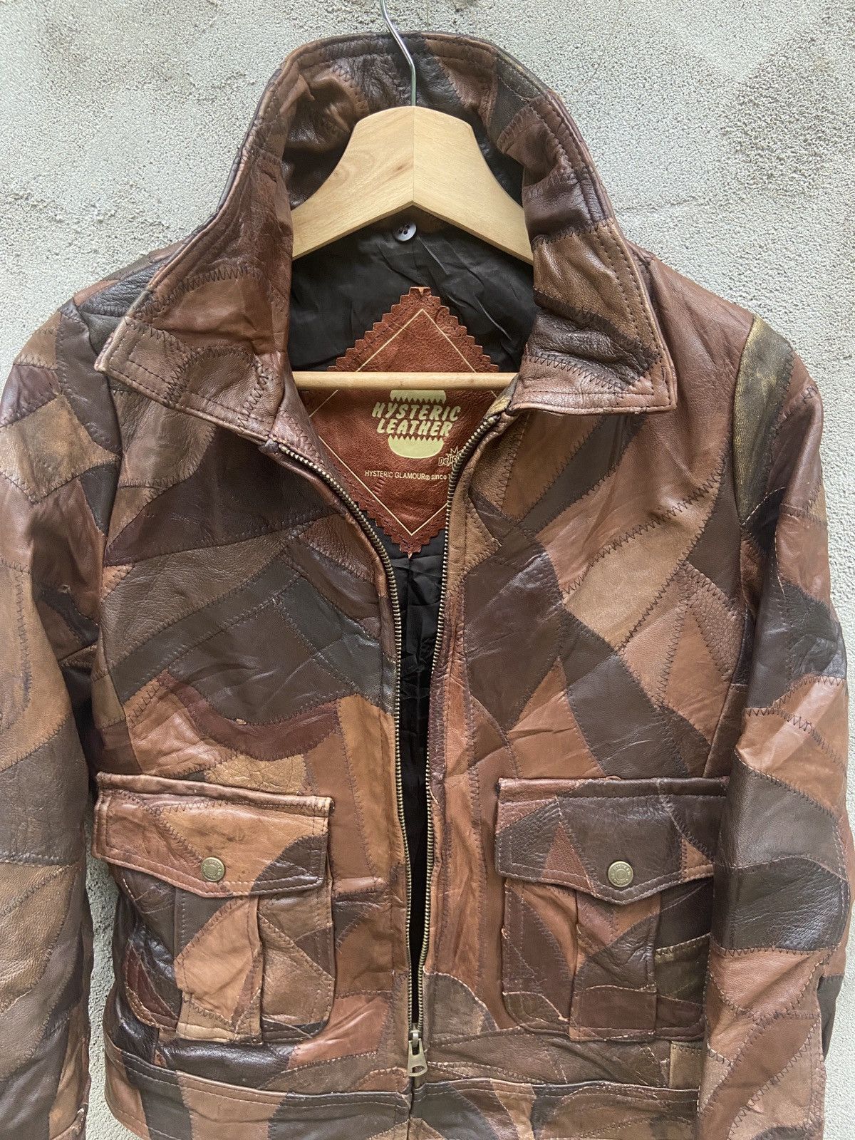 Hysteric Glamour Hysteric Glamour Patchwork Leather Jacket Size S / US 4 / IT 40 - 8 Thumbnail