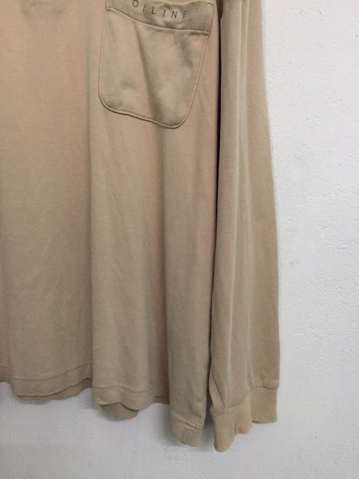Celine Faded CELINE Button Sweatshirt/Long Sleeve Shirt Size US M / EU 48-50 / 2 - 5 Thumbnail