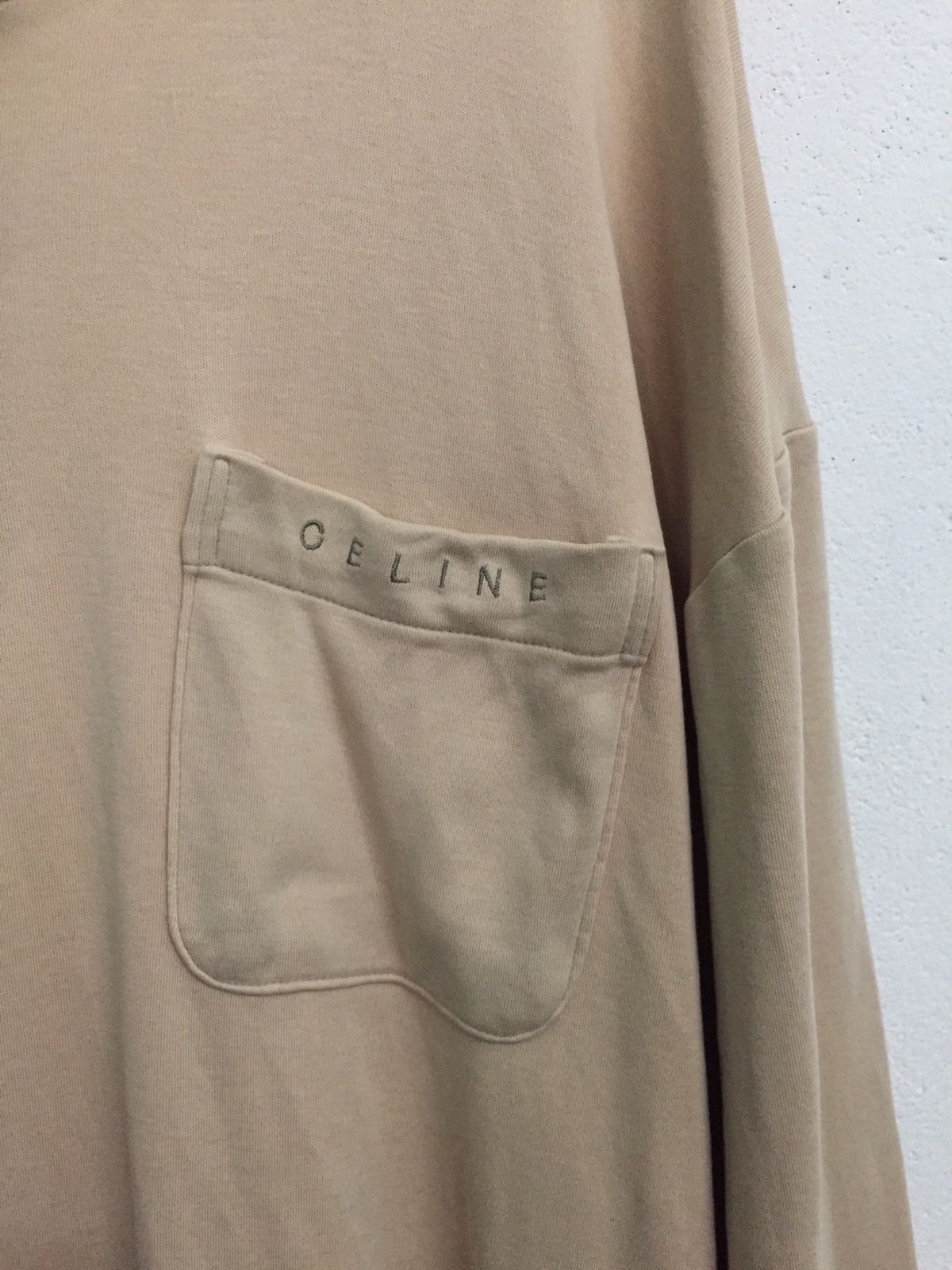 Celine Faded CELINE Button Sweatshirt/Long Sleeve Shirt Size US M / EU 48-50 / 2 - 6 Thumbnail