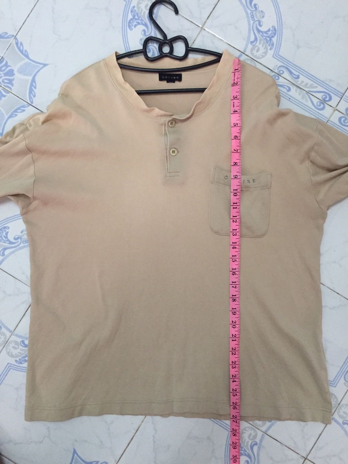 Celine Faded CELINE Button Sweatshirt/Long Sleeve Shirt Size US M / EU 48-50 / 2 - 21 Thumbnail