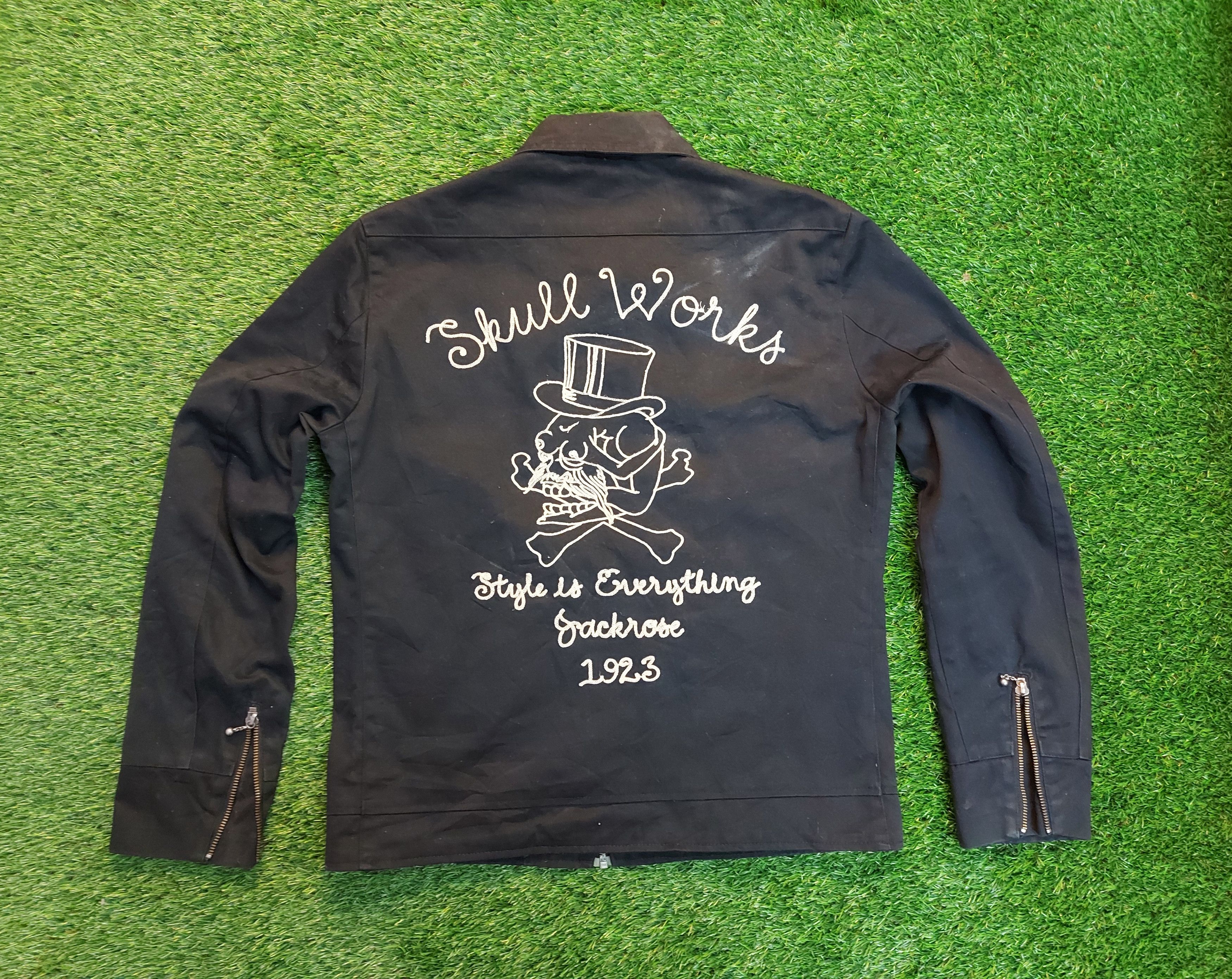 JACKROSE (A38) SKUUL WORKS - embroided zipper jacket Size US M / EU 48-50 / 2 - 3 Thumbnail