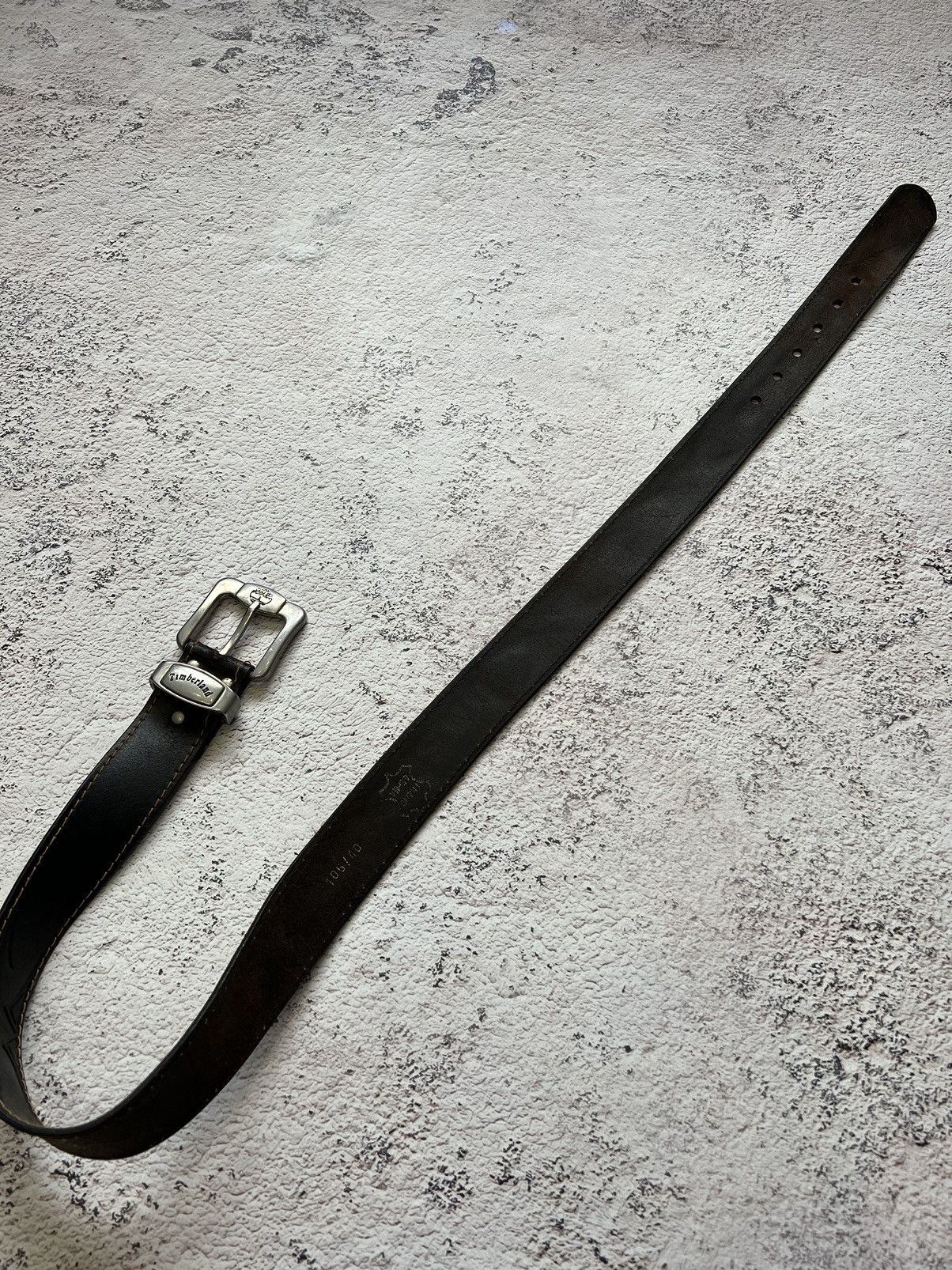 Timberland × Vintage Timberland Village Leather Brown Belt Y2K Size ONE SIZE - 6 Thumbnail