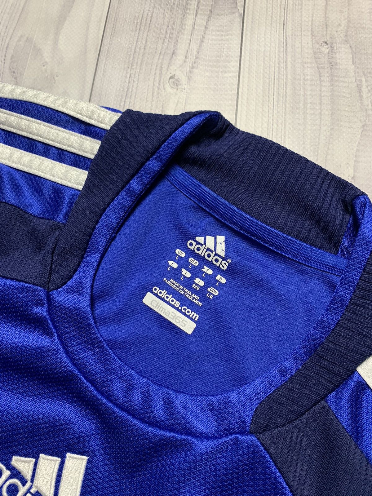 Adidas × Vintage Adidas soccer jersey Ajax blue rare away size L Size US L / EU 52-54 / 3 - 7 Thumbnail