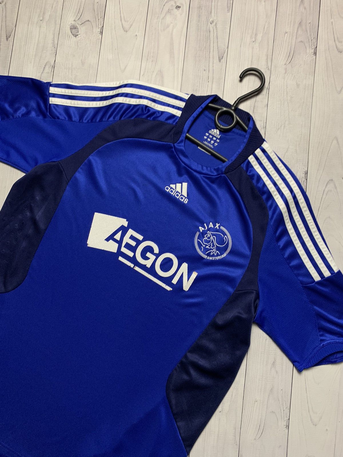 Adidas × Vintage Adidas soccer jersey Ajax blue rare away size L Size US L / EU 52-54 / 3 - 2 Thumbnail