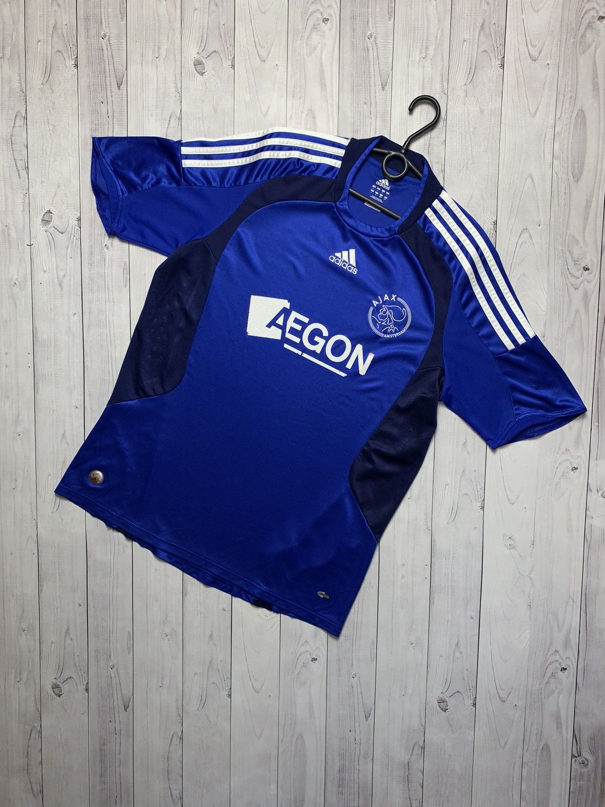 Adidas × Vintage Adidas soccer jersey Ajax blue rare away size L Size US L / EU 52-54 / 3 - 1 Thumbnail