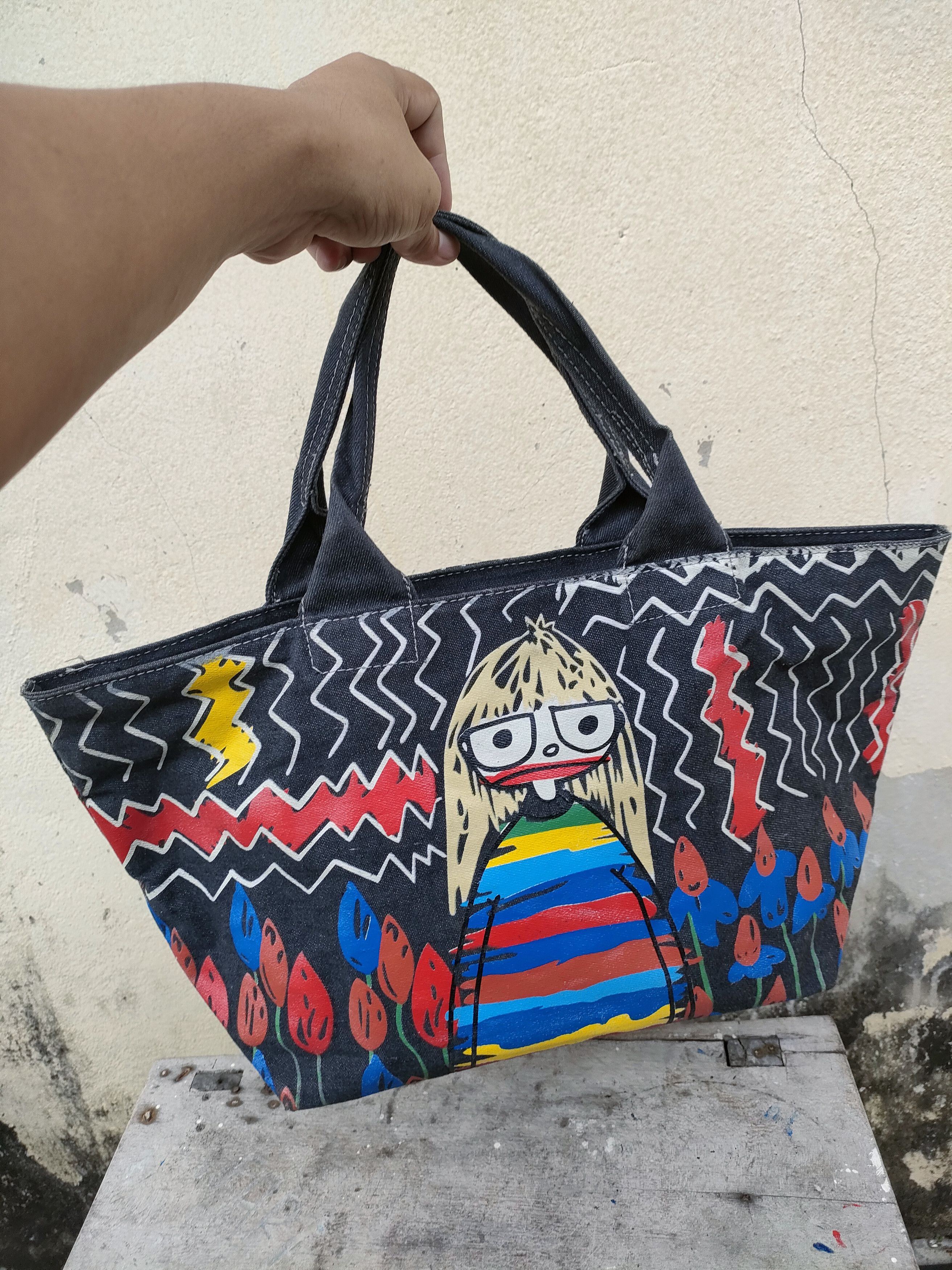 Marc Jacobs Marc Jacobs Denim Art Bag Size ONE SIZE - 6 Thumbnail