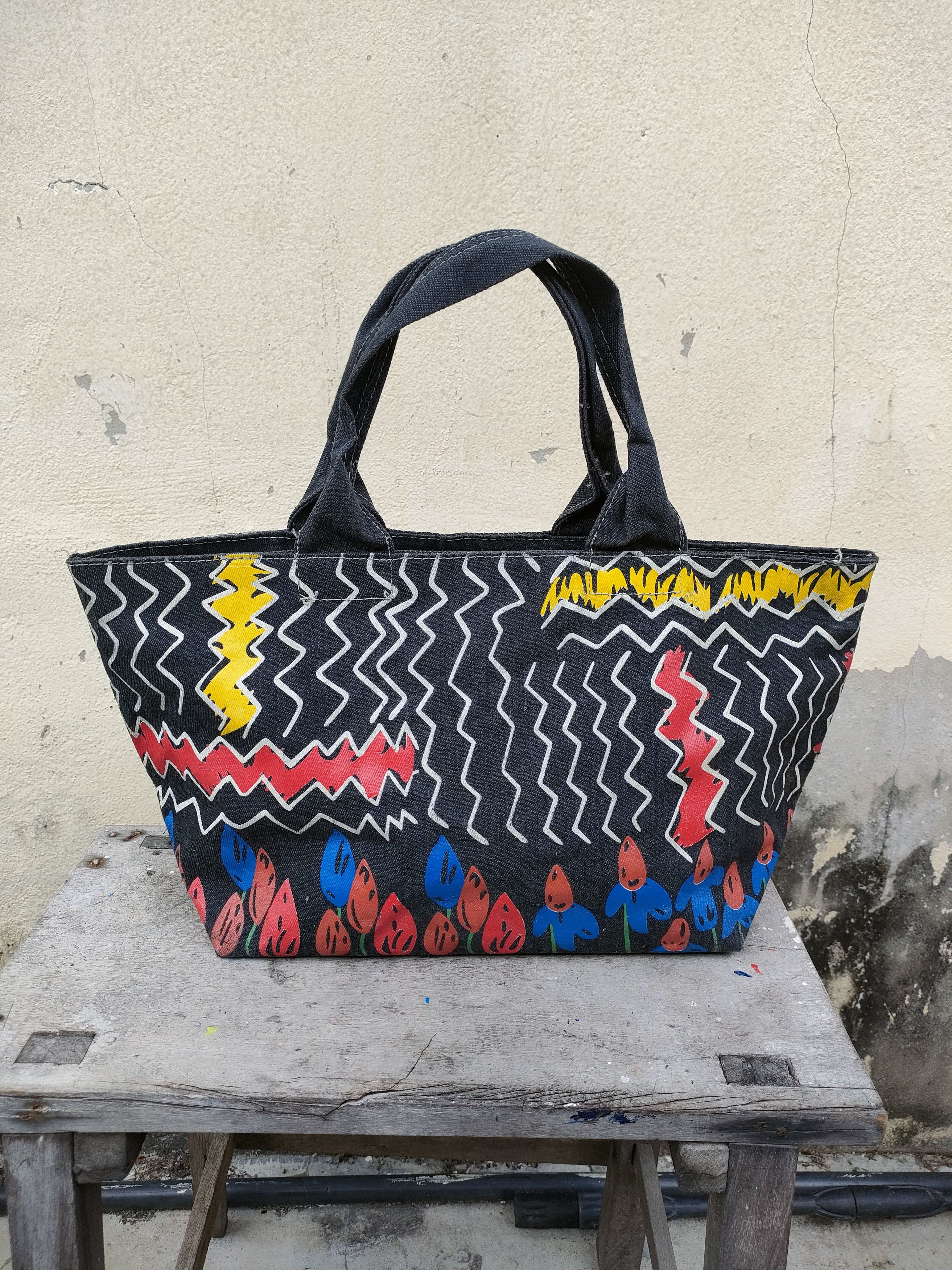 Marc Jacobs Marc Jacobs Denim Art Bag Size ONE SIZE - 5 Thumbnail