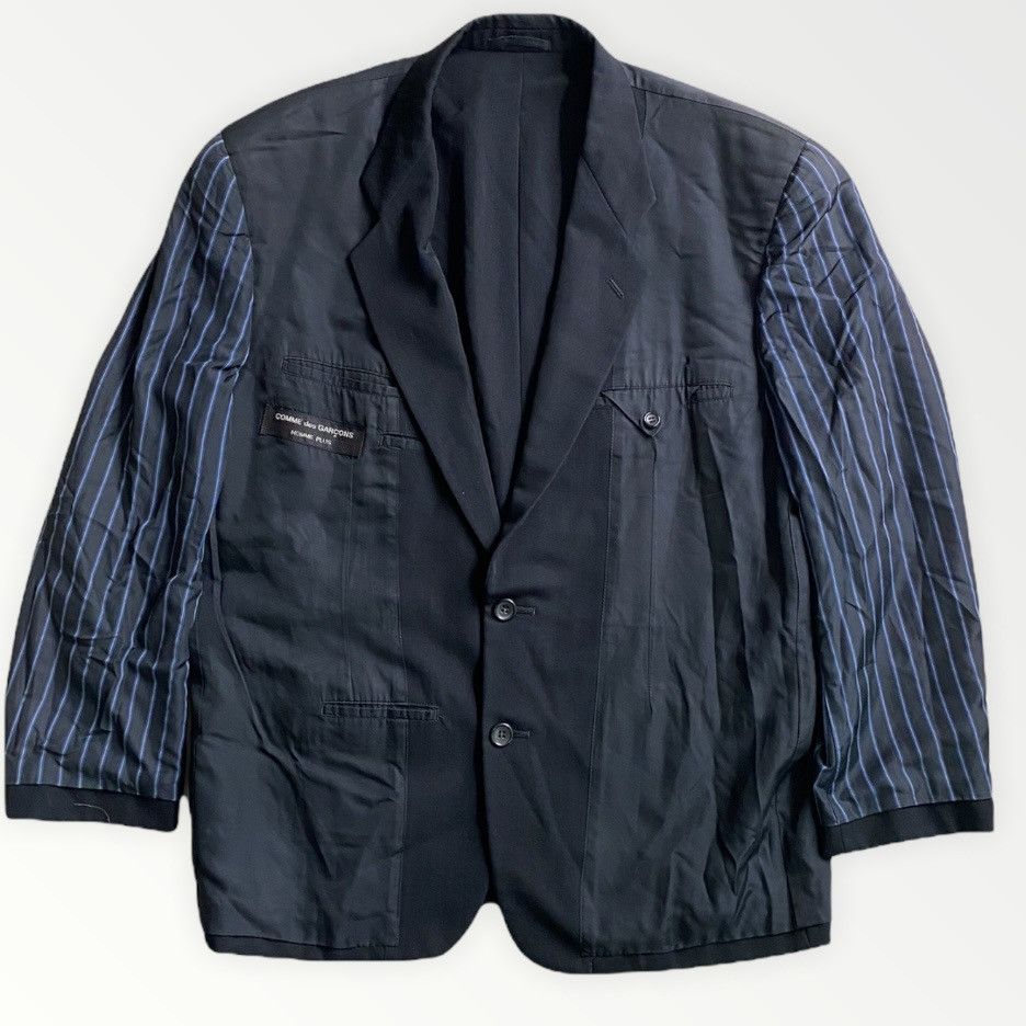 Comme des Garcons Homme Plus Vintage AW90 Runway Oversize Inside Out Blazer Size US S / EU 44-46 / 1 - 3 Thumbnail