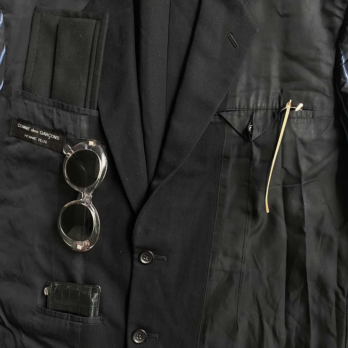 Comme des Garcons Homme Plus Vintage AW90 Runway Oversize Inside Out Blazer Size US S / EU 44-46 / 1 - 8 Thumbnail