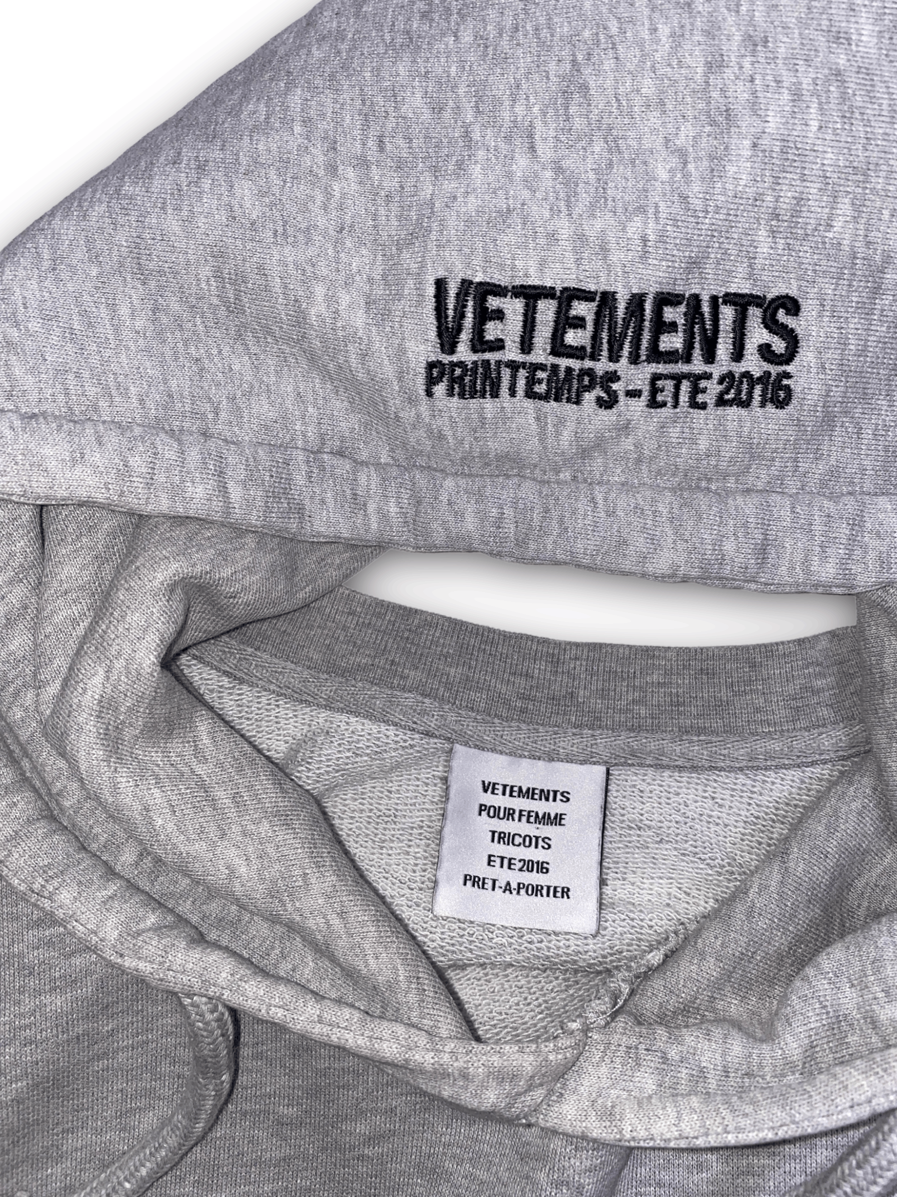 Vetements SS'16 Reversible Hoodie, Grey Size US S / EU 44-46 / 1 - 8 Thumbnail