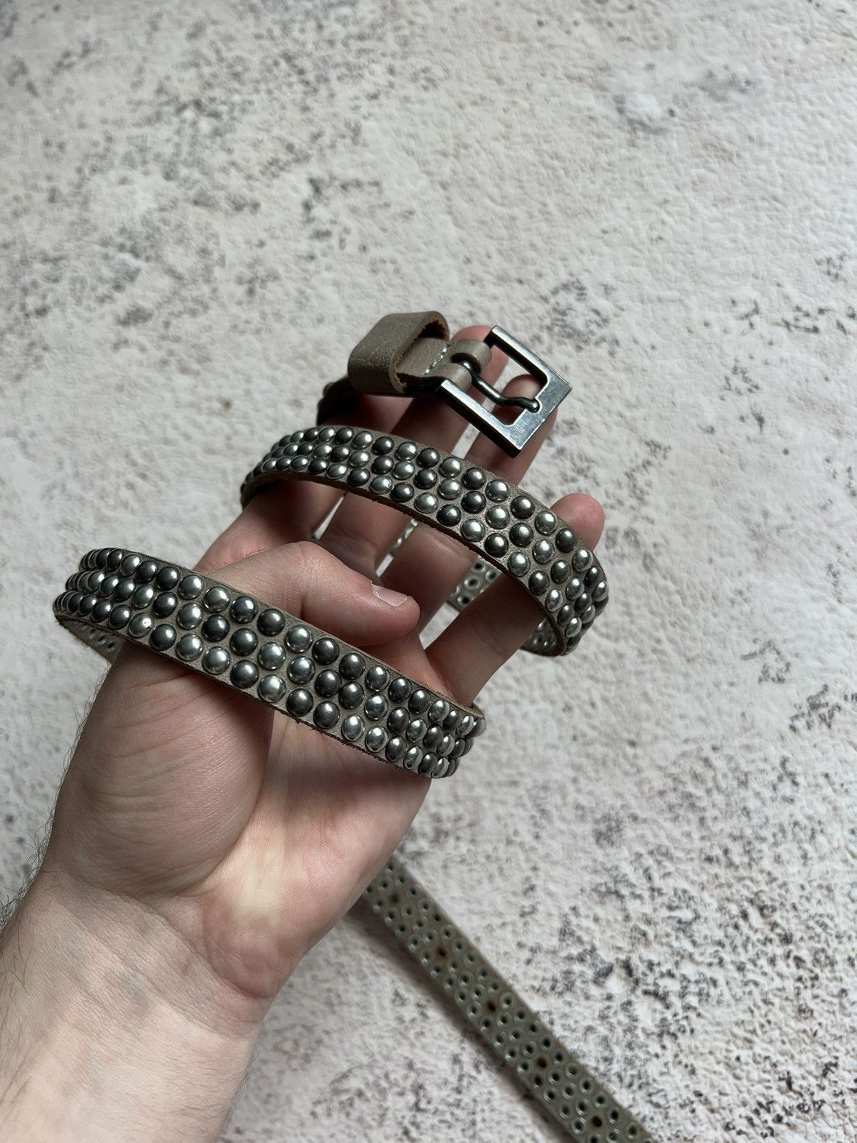 Hysteric Glamour × Japanese Brand Y2K Vintage Leather Belt BB Simon Style Size ONE SIZE - 6 Thumbnail