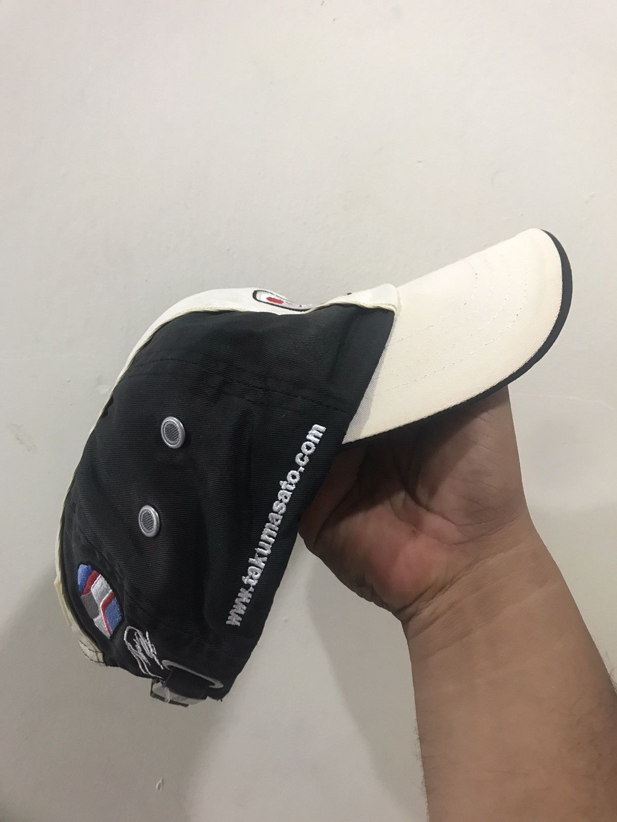 Japanese Brand Distress 2004 Takuma Sato Lucky Strike Bar Honda Driver Cap Size ONE SIZE - 4 Thumbnail