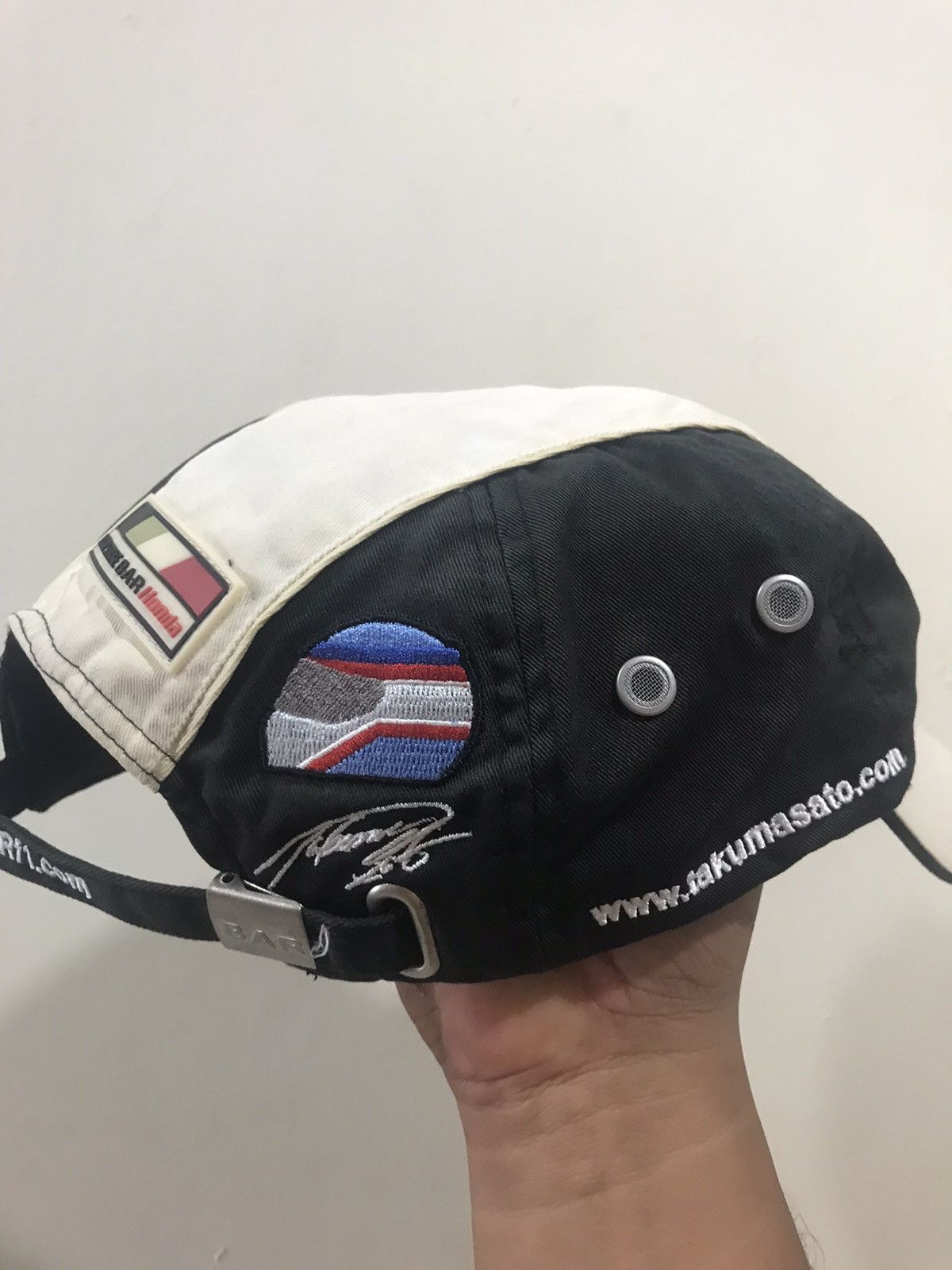 Japanese Brand Distress 2004 Takuma Sato Lucky Strike Bar Honda Driver Cap Size ONE SIZE - 5 Thumbnail