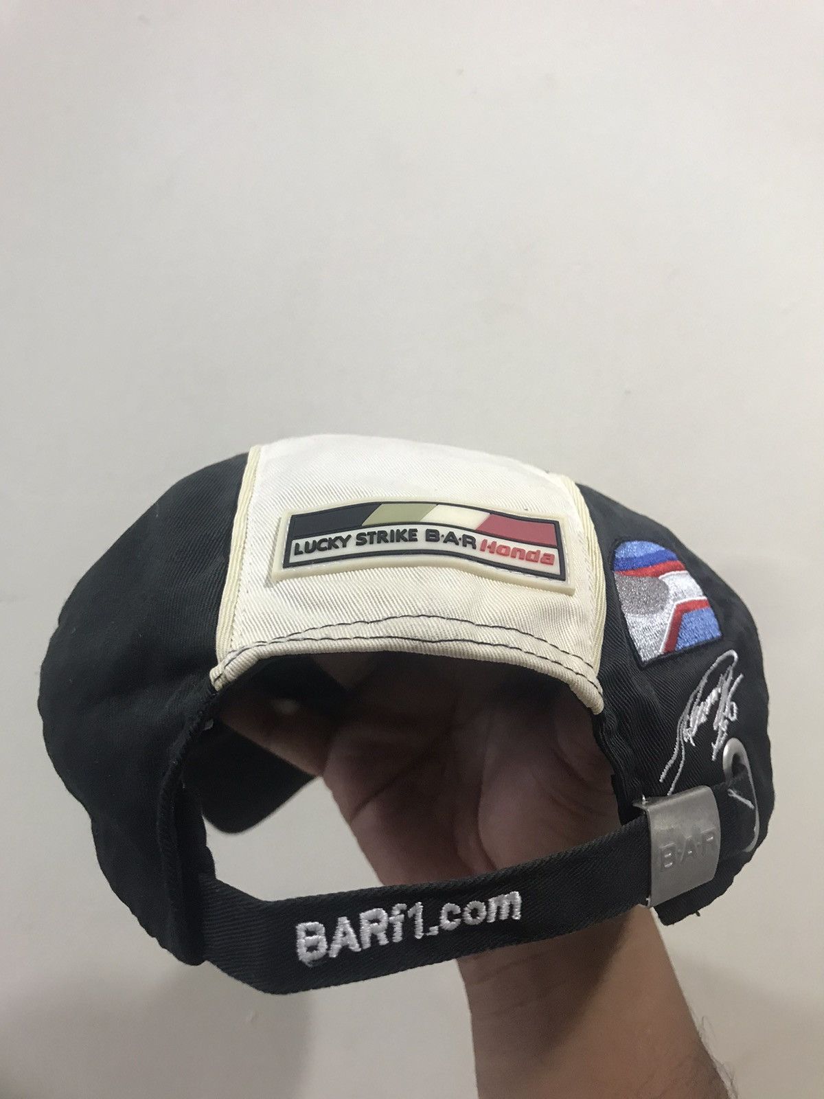 Japanese Brand Distress 2004 Takuma Sato Lucky Strike Bar Honda Driver Cap Size ONE SIZE - 6 Thumbnail