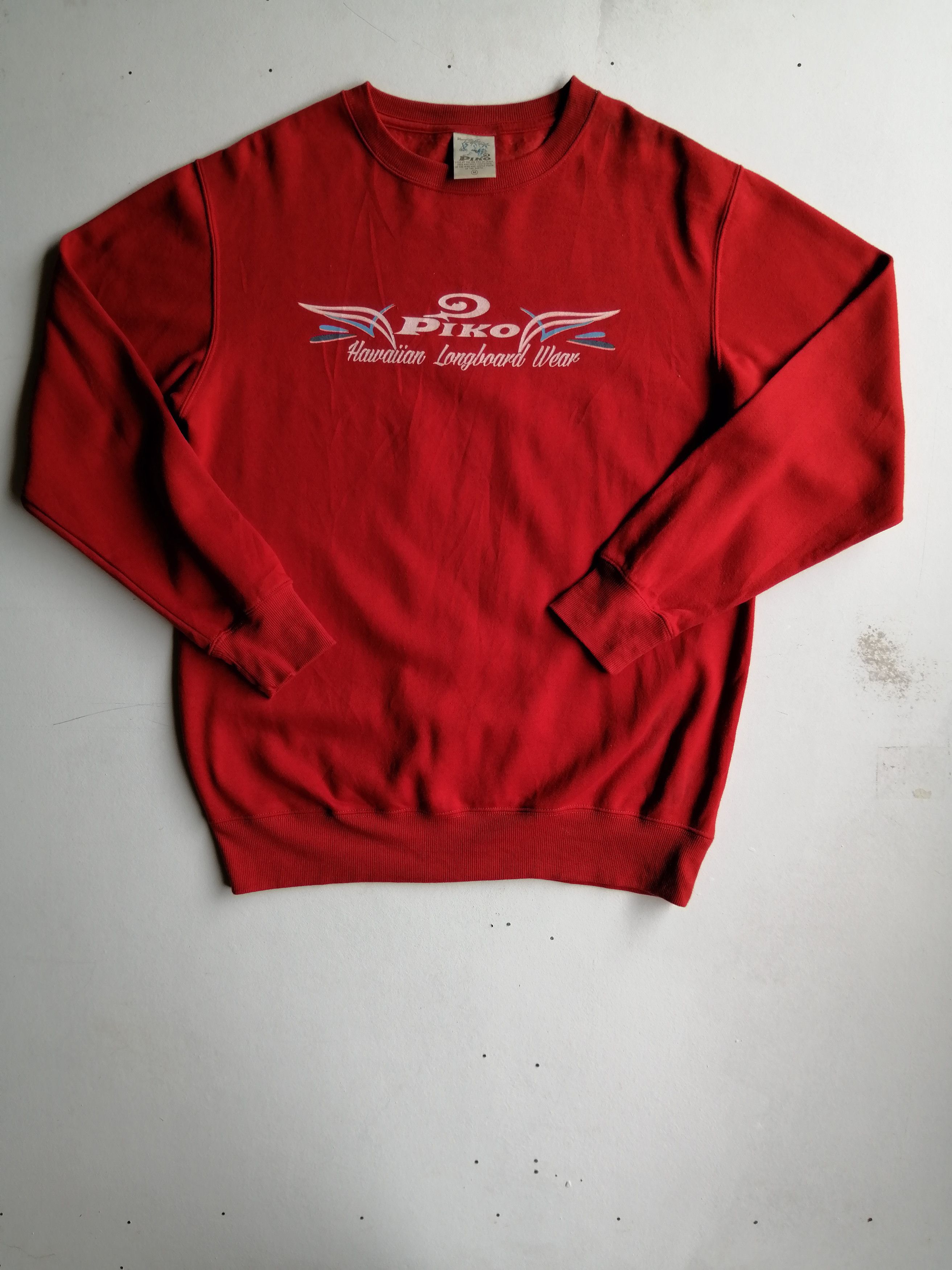 Vintage Piko Hawaiian Longboard Wear Big Logo Sweatshirt