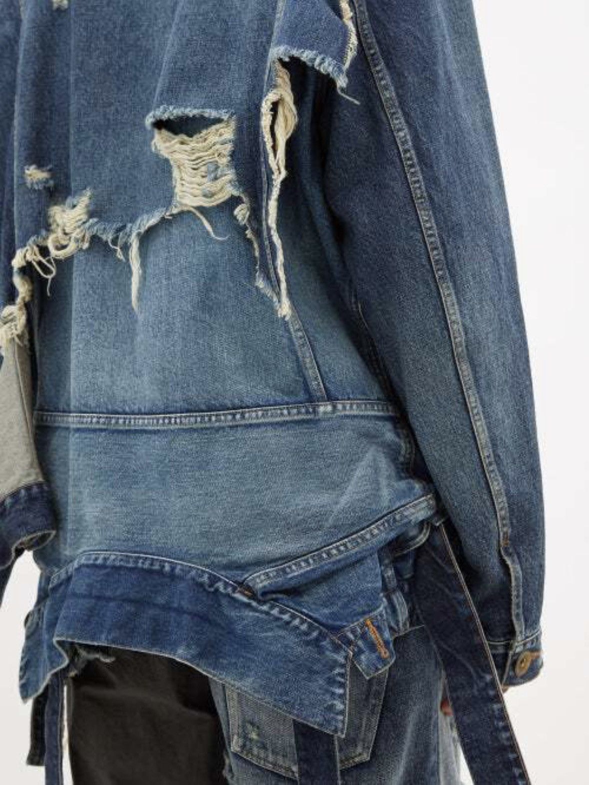 Maison MIHARA YASUHIRO 1400$ New Mihara Runway Reconstructed Layered Denim Jacket Size US M / EU 48-50 / 2 - 3 Thumbnail