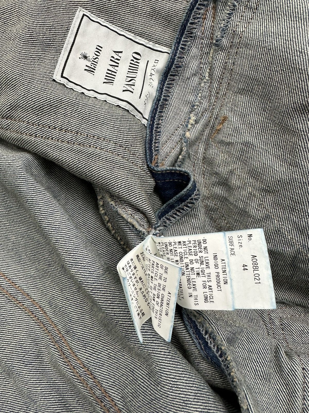 Maison MIHARA YASUHIRO 1400$ New Mihara Runway Reconstructed Layered Denim Jacket Size US M / EU 48-50 / 2 - 18 Thumbnail