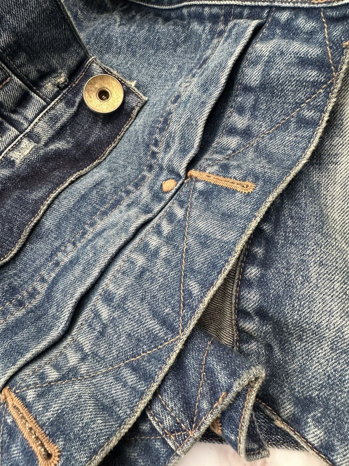Maison MIHARA YASUHIRO 1400$ New Mihara Runway Reconstructed Layered Denim Jacket Size US M / EU 48-50 / 2 - 11 Thumbnail