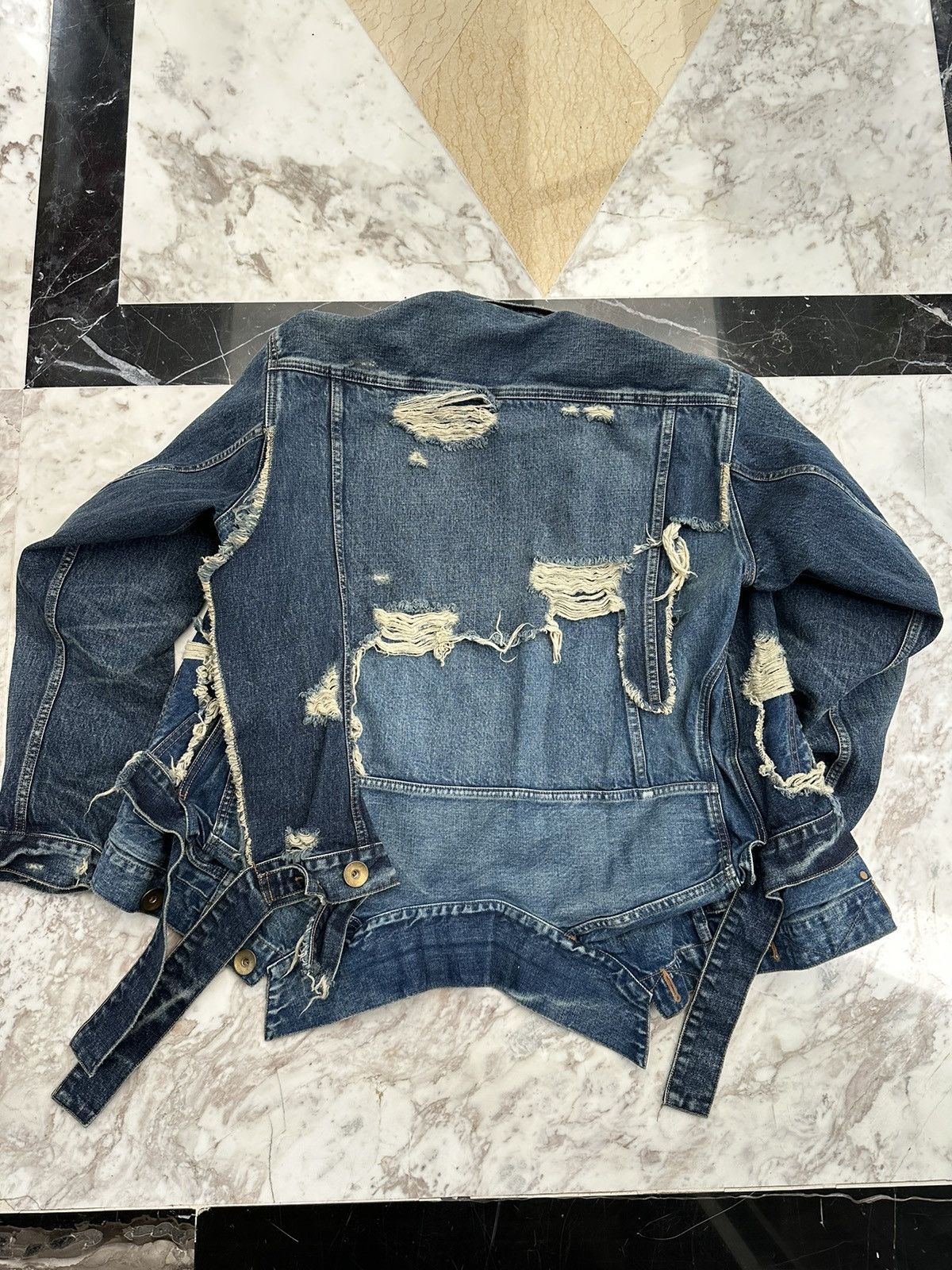 Maison MIHARA YASUHIRO 1400$ New Mihara Runway Reconstructed Layered Denim Jacket Size US M / EU 48-50 / 2 - 12 Thumbnail
