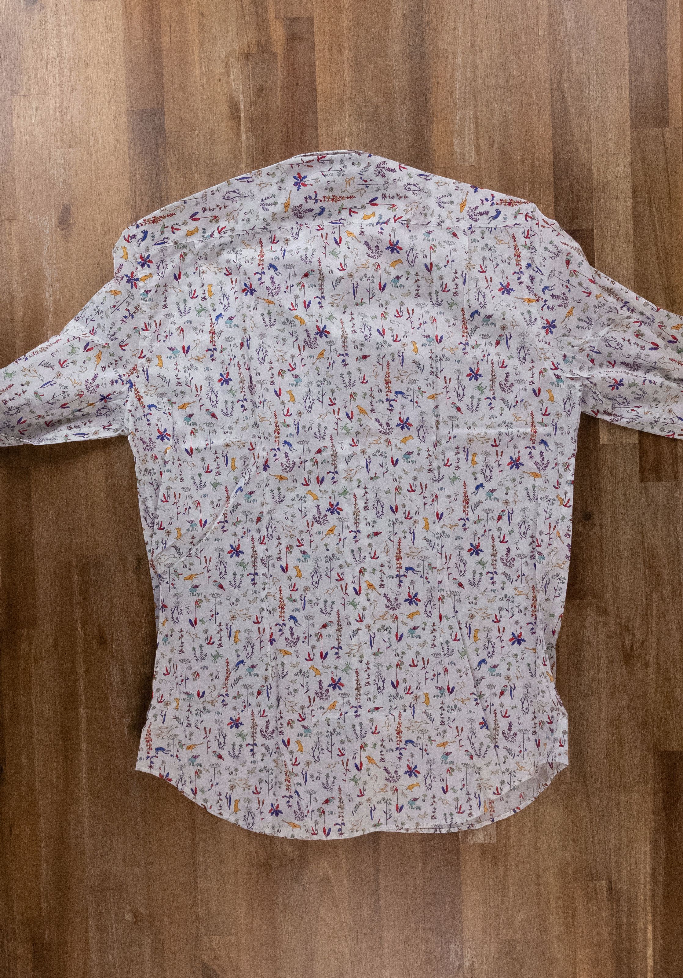 Paul Smith PAUL SMITH mainline white animal floral print shirt 41 Large Size US L / EU 52-54 / 3 - 9 Thumbnail