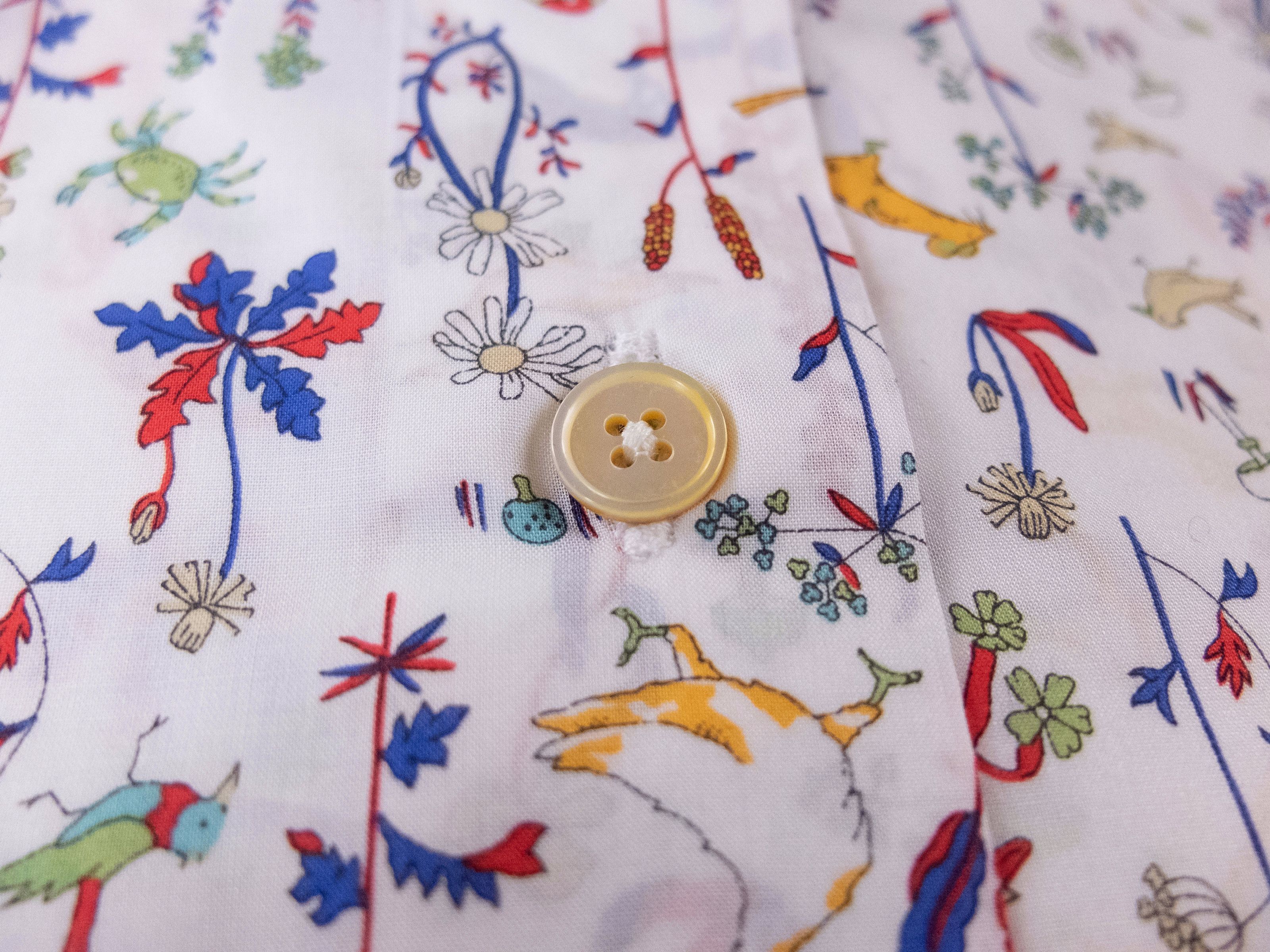 Paul Smith PAUL SMITH mainline white animal floral print shirt 41 Large Size US L / EU 52-54 / 3 - 5 Thumbnail