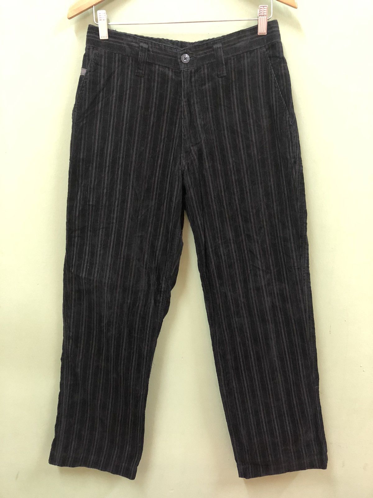 Japanese Brand KENSHO ABE - STRAIGHT FIT STRIPE CORDUROY PANTS Size US 30 / EU 46 - 6 Thumbnail