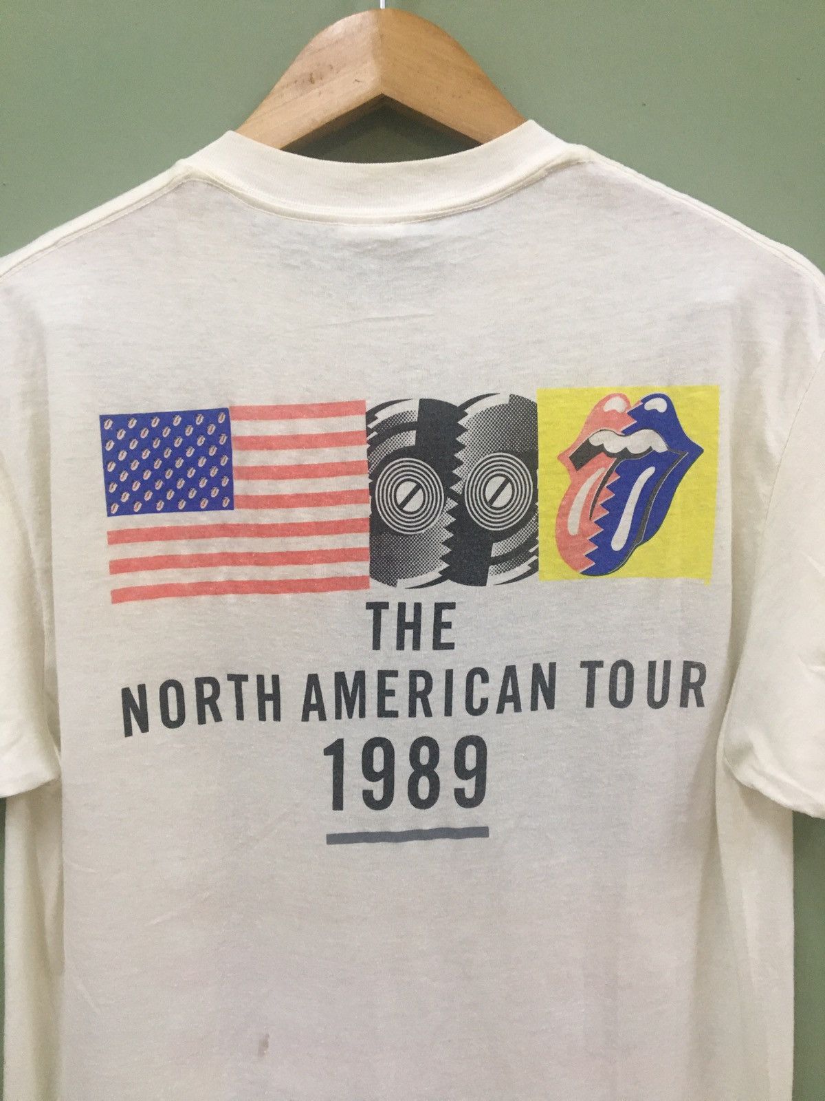 The Rolling Stones 🔥ARCHIVE COLLECTORS ITEMS- STONES NORTH AMERICAN TOUR 1989 Size US XL / EU 56 / 4 - 7 Thumbnail