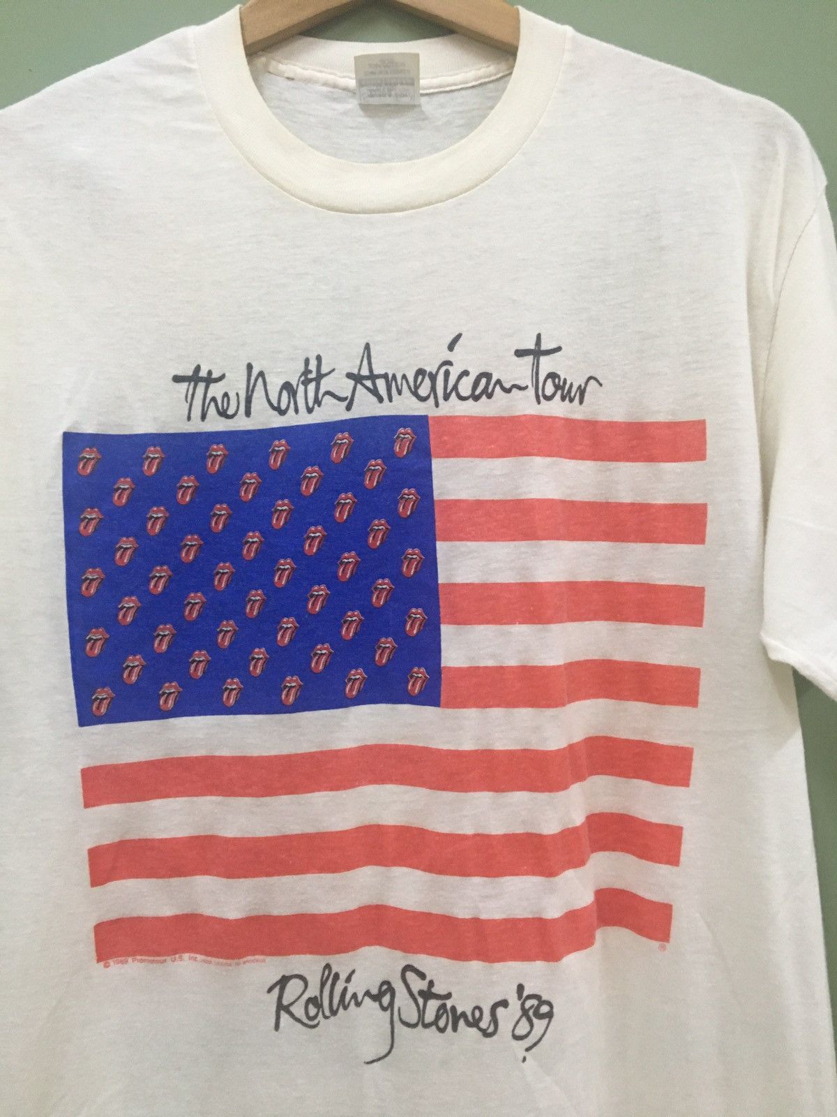 The Rolling Stones 🔥ARCHIVE COLLECTORS ITEMS- STONES NORTH AMERICAN TOUR 1989 Size US XL / EU 56 / 4 - 2 Thumbnail