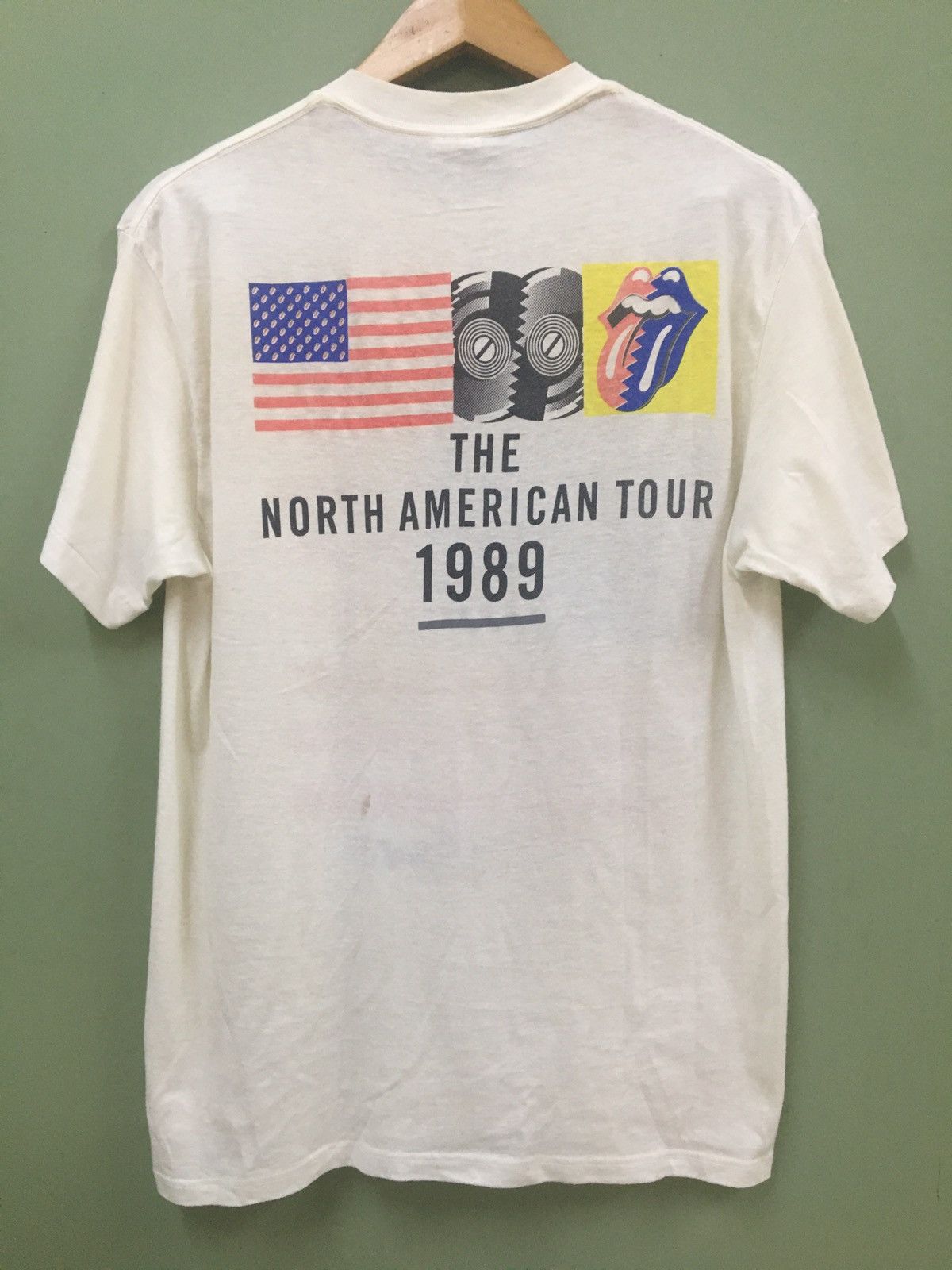 The Rolling Stones 🔥ARCHIVE COLLECTORS ITEMS- STONES NORTH AMERICAN TOUR 1989 Size US XL / EU 56 / 4 - 6 Thumbnail