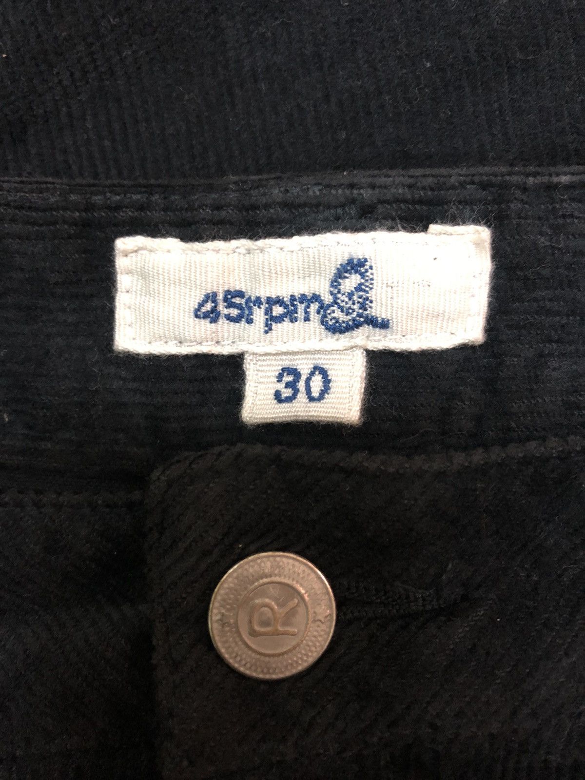 45rpm 45RPM - RELAXED FIT BLACK CORDUROY JEANS Size US 30 / EU 46 - 10 Thumbnail