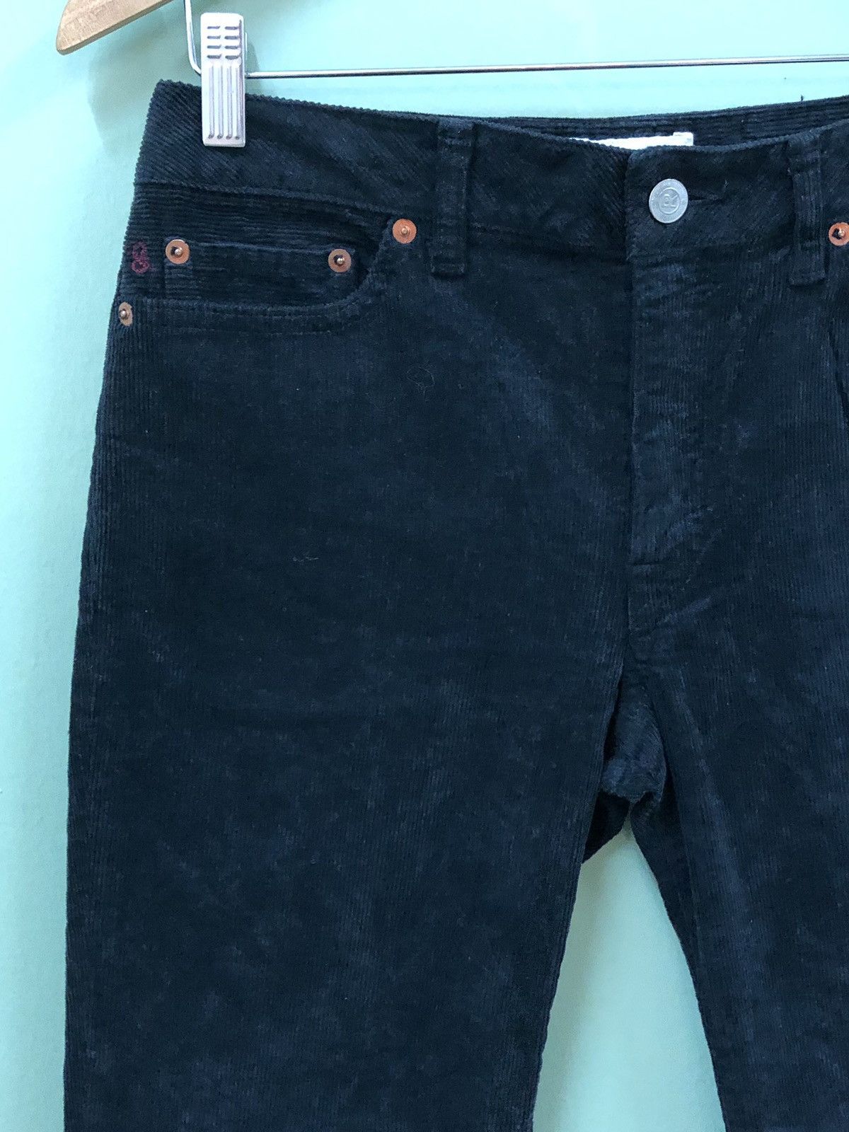 45rpm 45RPM - RELAXED FIT BLACK CORDUROY JEANS Size US 30 / EU 46 - 4 Thumbnail