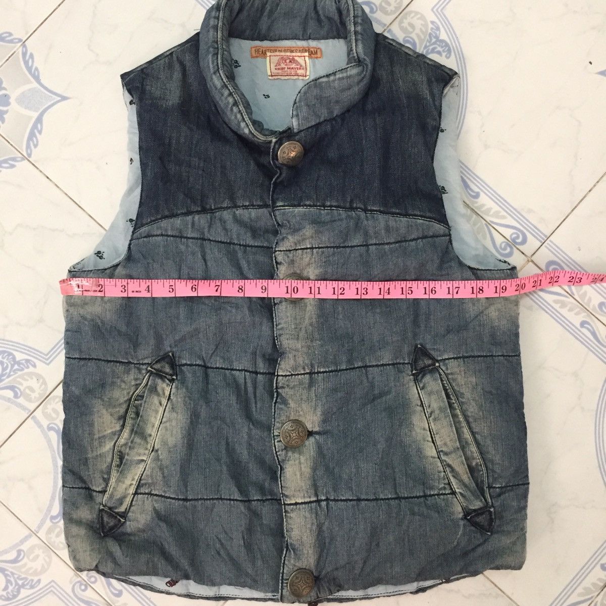 Japanese Brand Kriff Mayer Puffer Vest Denim Like Style Size US M / EU 48-50 / 2 - 18 Thumbnail