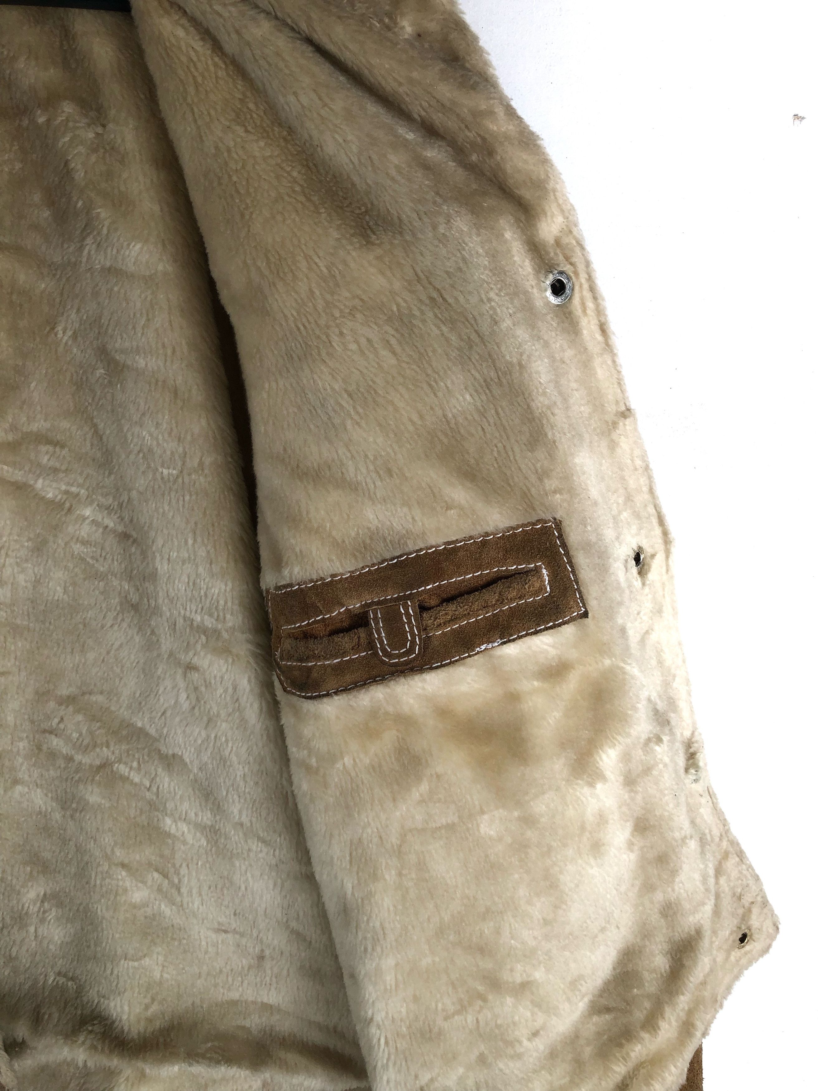 Genuine Leather RARE🔥THE RANCHER WESTERN SHEARLING COWHIDE SUEDE JACKET Size US L / EU 52-54 / 3 - 13 Thumbnail