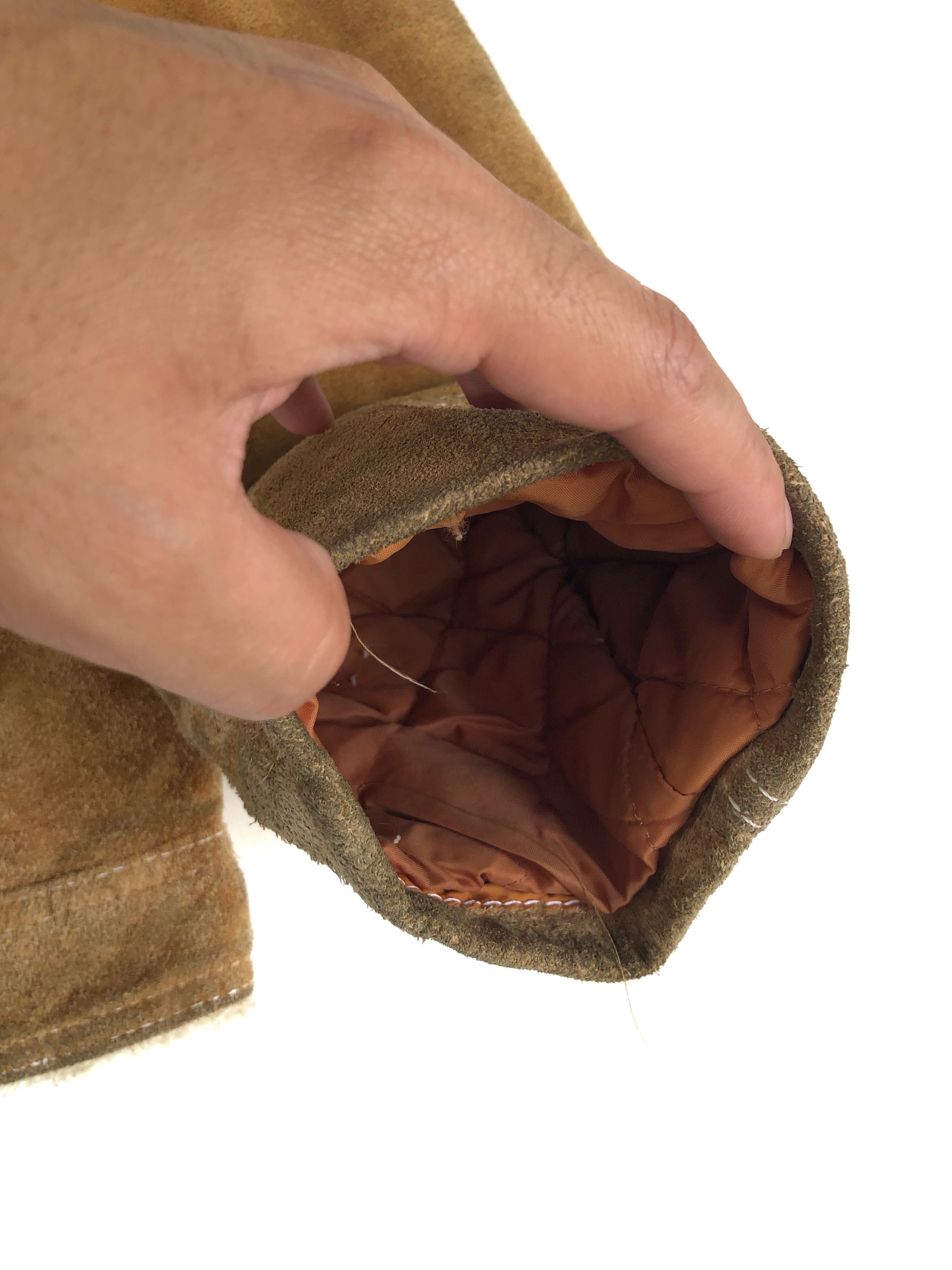 Genuine Leather RARE🔥THE RANCHER WESTERN SHEARLING COWHIDE SUEDE JACKET Size US L / EU 52-54 / 3 - 6 Thumbnail