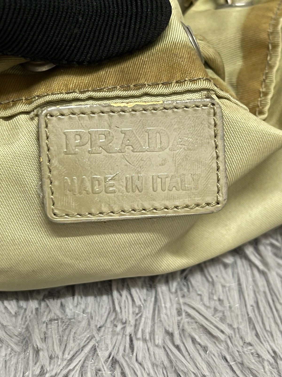 Prada Authentic Clutch Mini Bag Tussuto Drawstring Pouch Size ONE SIZE - 15 Thumbnail