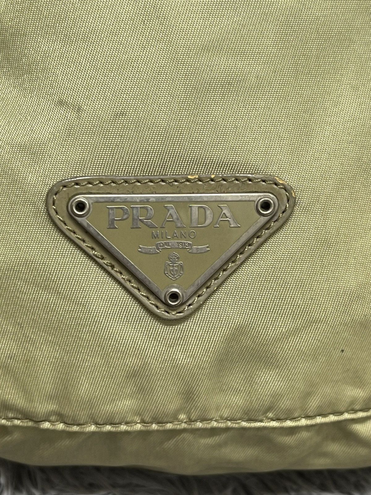 Prada Authentic Clutch Mini Bag Tussuto Drawstring Pouch Size ONE SIZE - 7 Thumbnail
