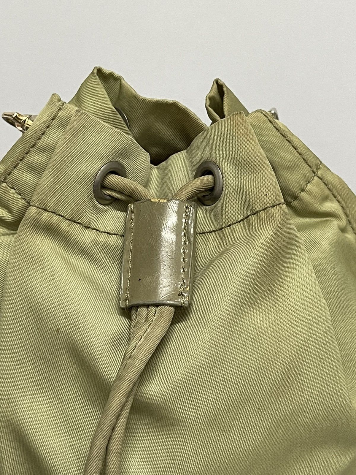 Prada Authentic Clutch Mini Bag Tussuto Drawstring Pouch Size ONE SIZE - 8 Thumbnail