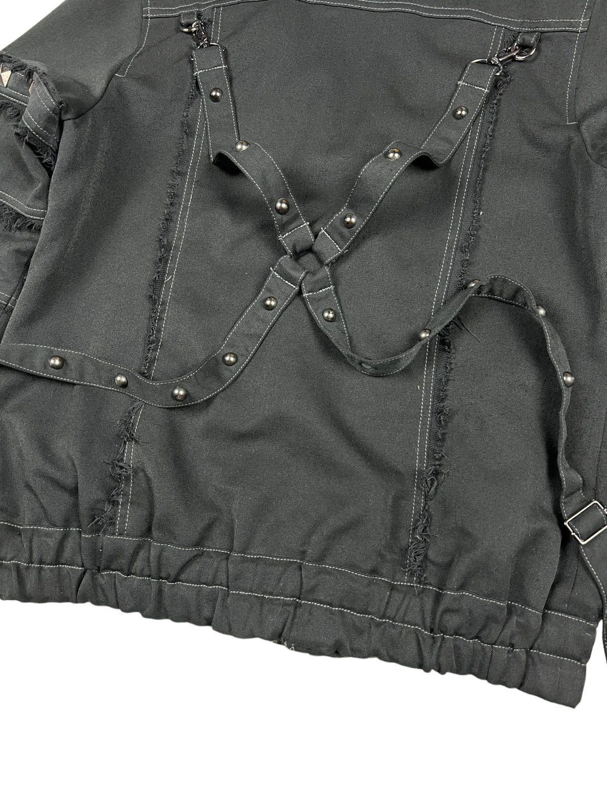 Japanese Brand Algonquins 🇯🇵 Studded Bondage Double Collar Punk Jacket Size US M / EU 48-50 / 2 - 10 Thumbnail