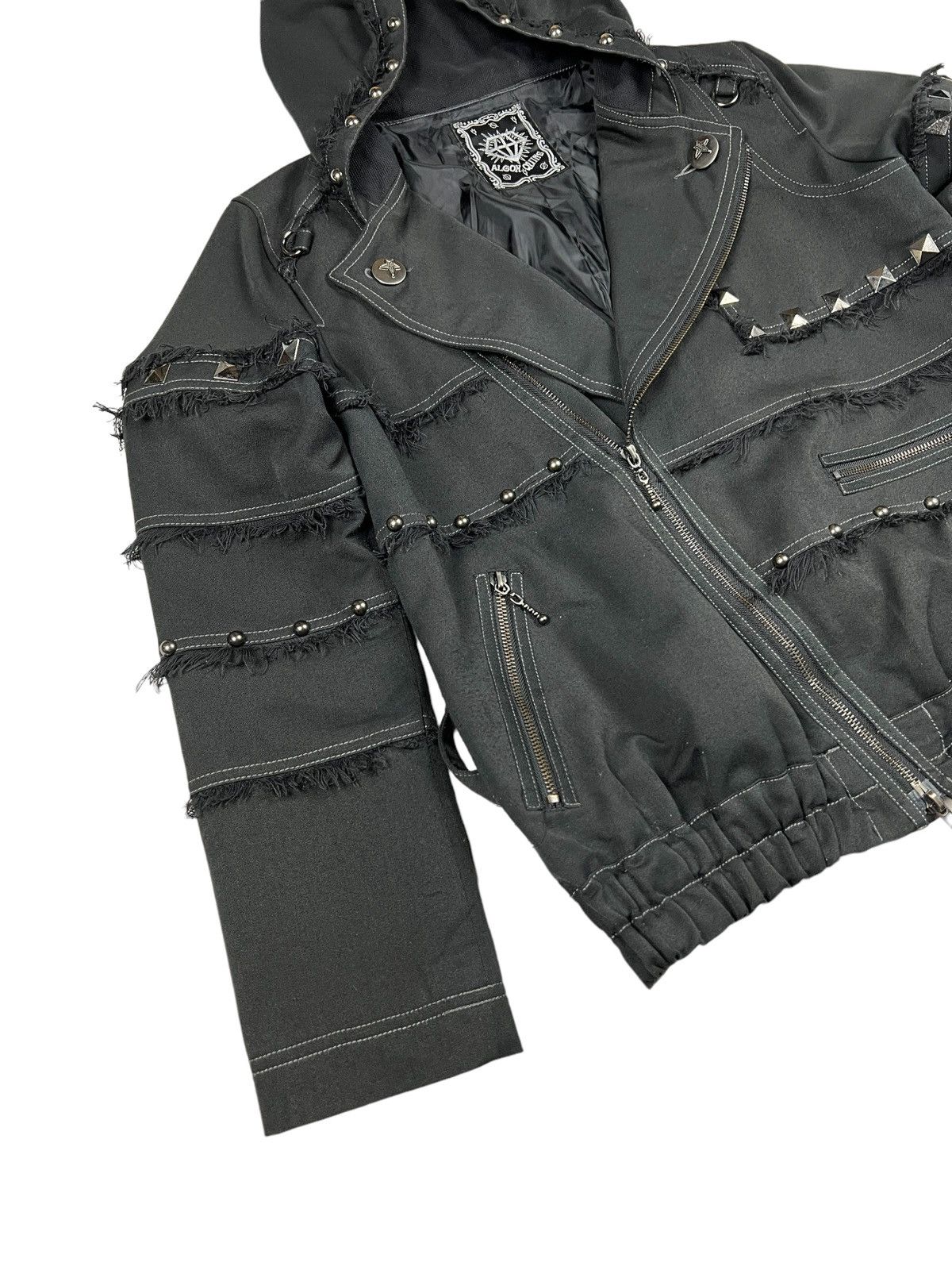 Japanese Brand Algonquins 🇯🇵 Studded Bondage Double Collar Punk Jacket Size US M / EU 48-50 / 2 - 5 Thumbnail