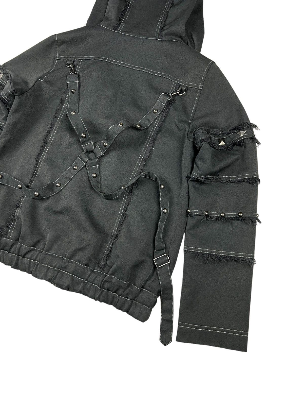 Japanese Brand Algonquins 🇯🇵 Studded Bondage Double Collar Punk Jacket Size US M / EU 48-50 / 2 - 7 Thumbnail