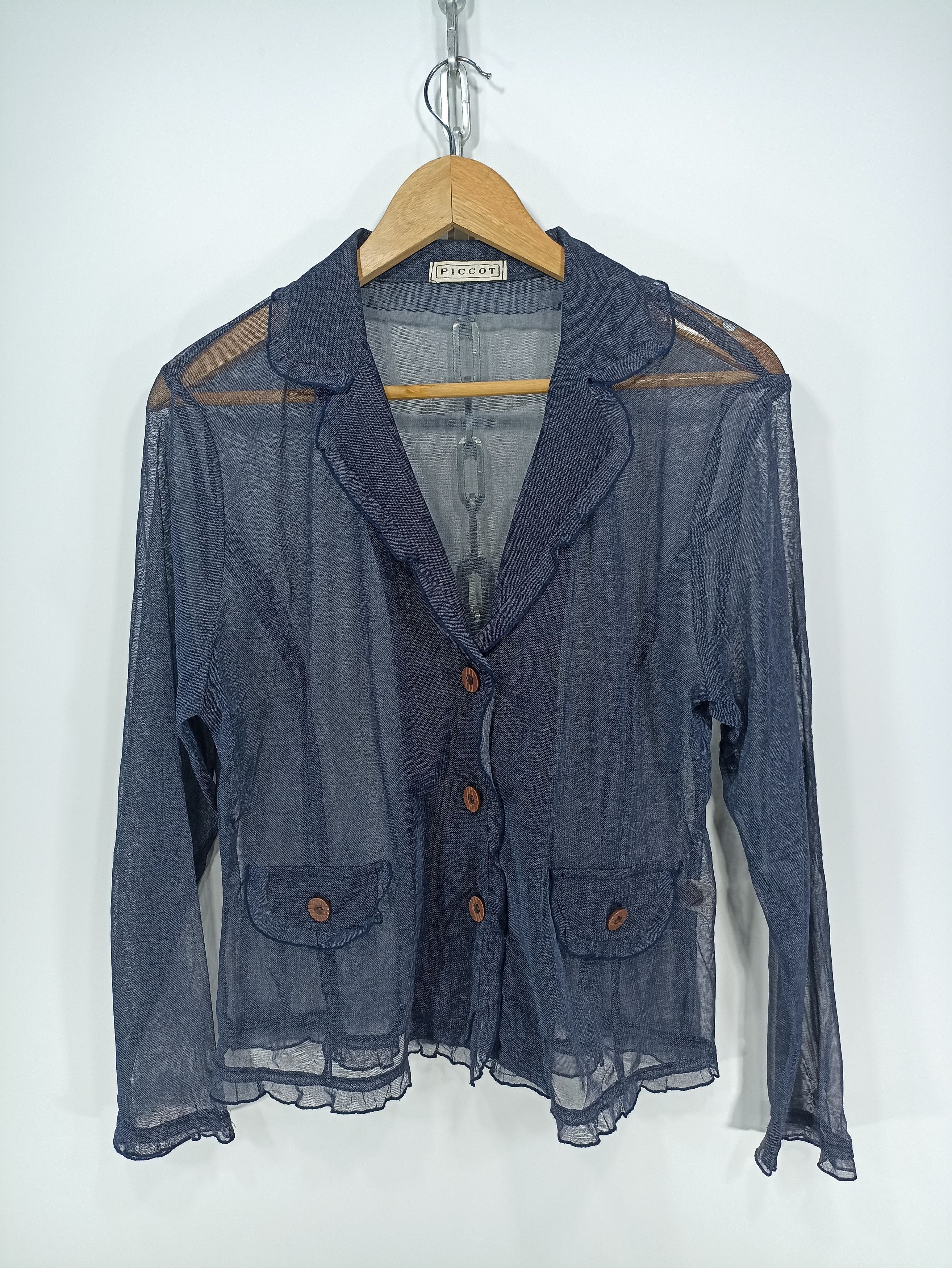 Japanese Brand × Vintage Vintage Piccot Mesh Avantgader Jacket Size US S / EU 44-46 / 1 - 1 Thumbnail